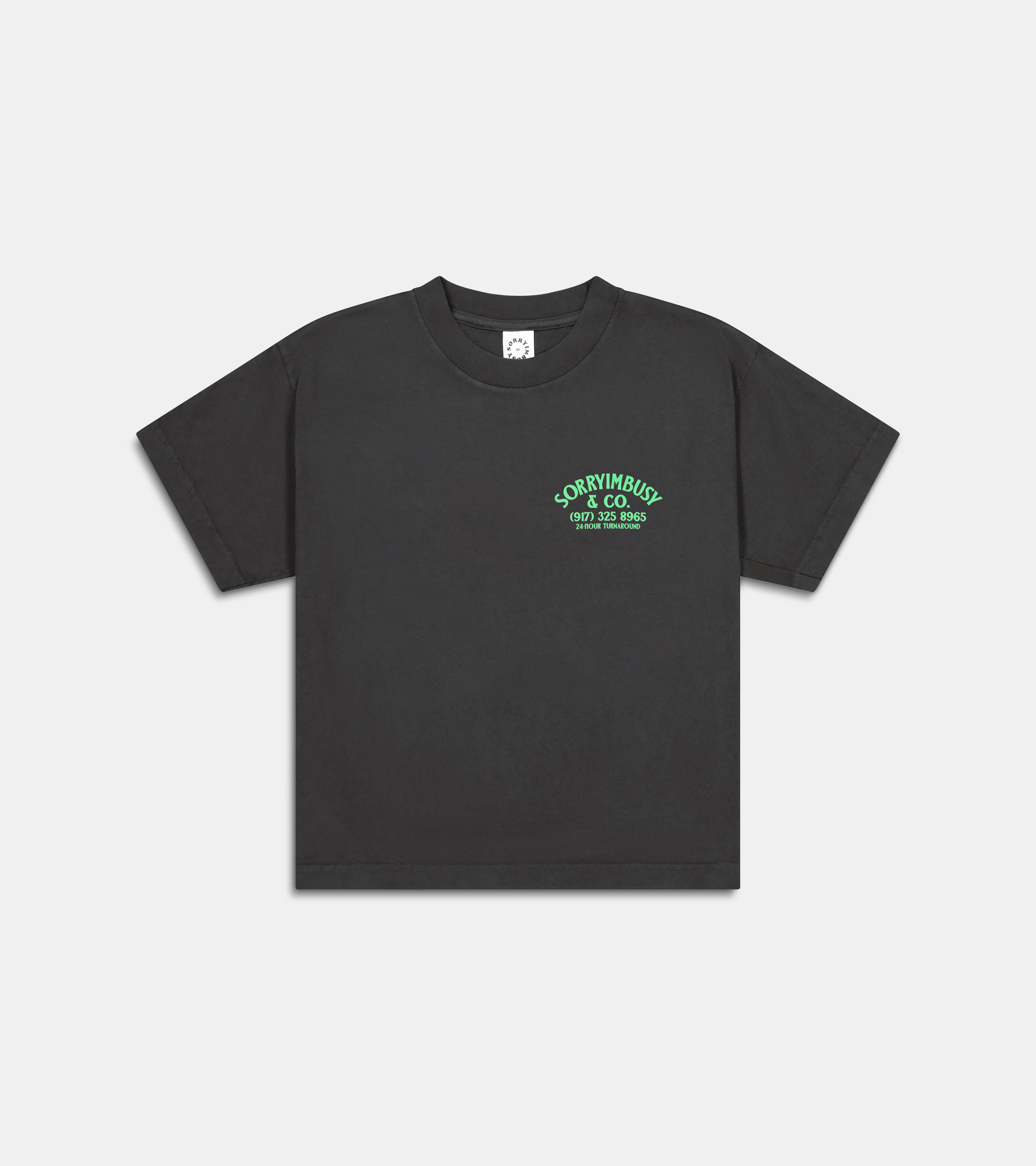 24-Hour Wide Crop T-Shirt - Dolphin