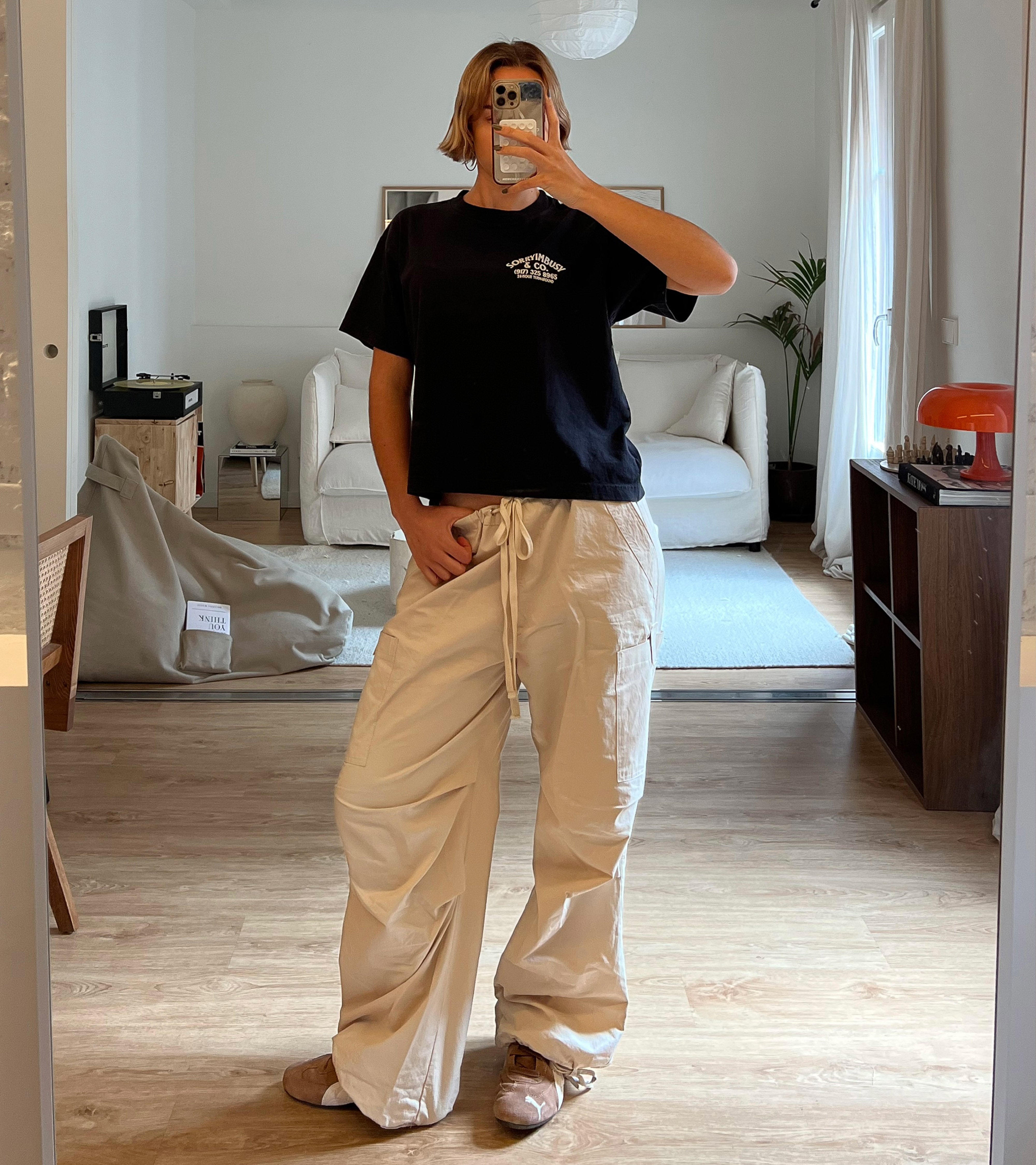 24-Hour Wide Crop T-Shirt - Off Black