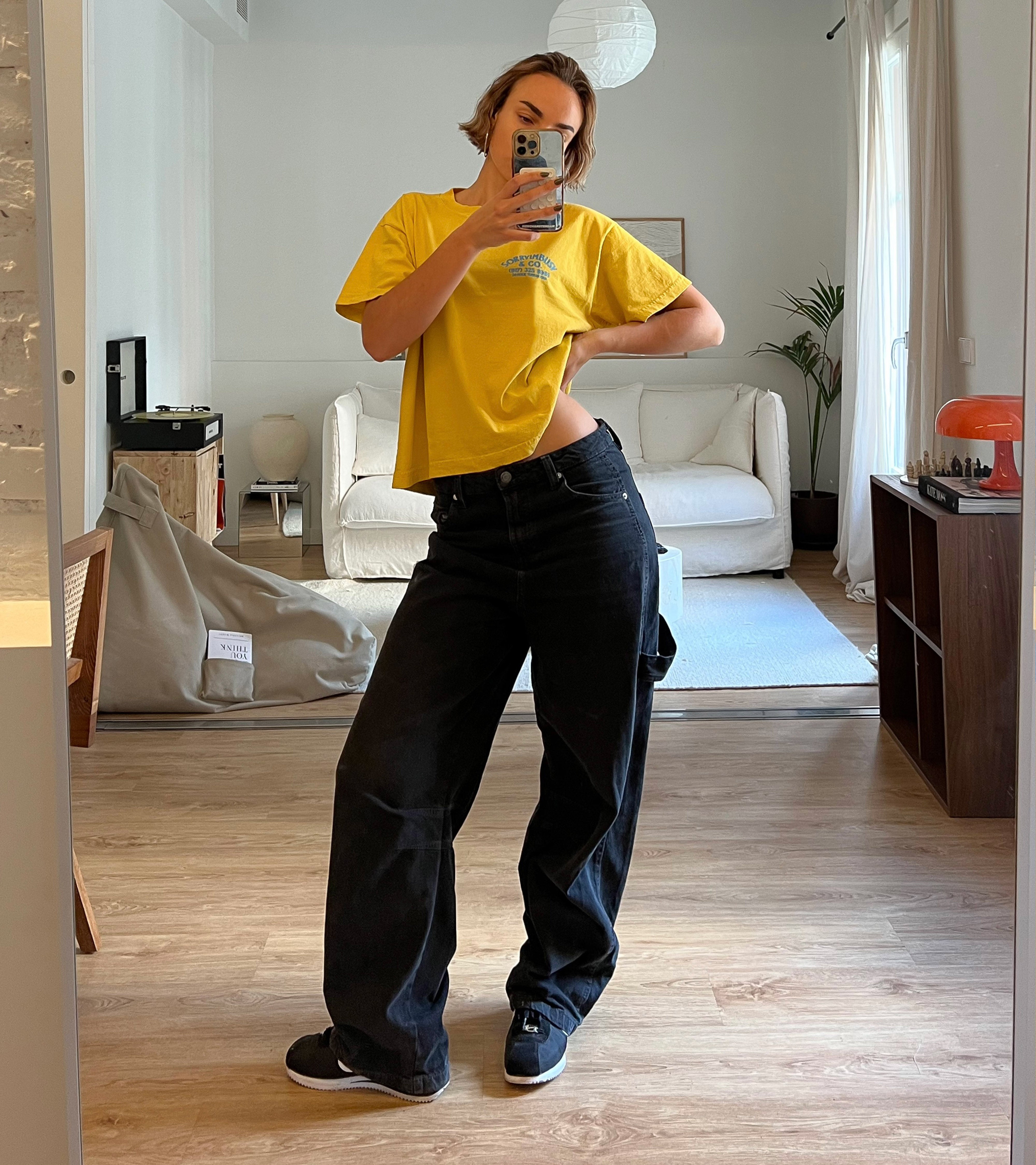 24-Hour Wide Crop T-Shirt - Vintage Yellow