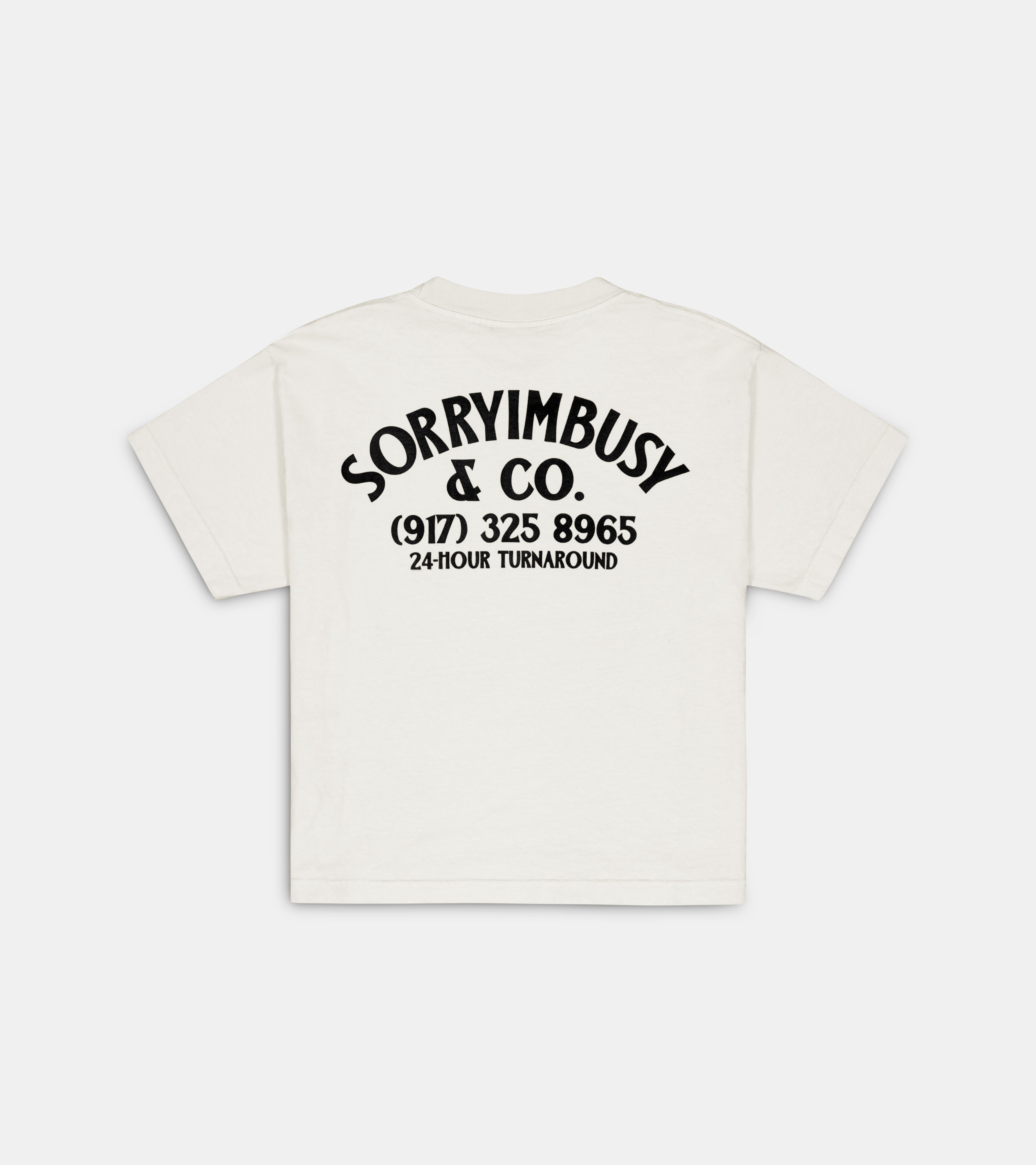 24-Hour Wide Crop T-Shirt - Antique White