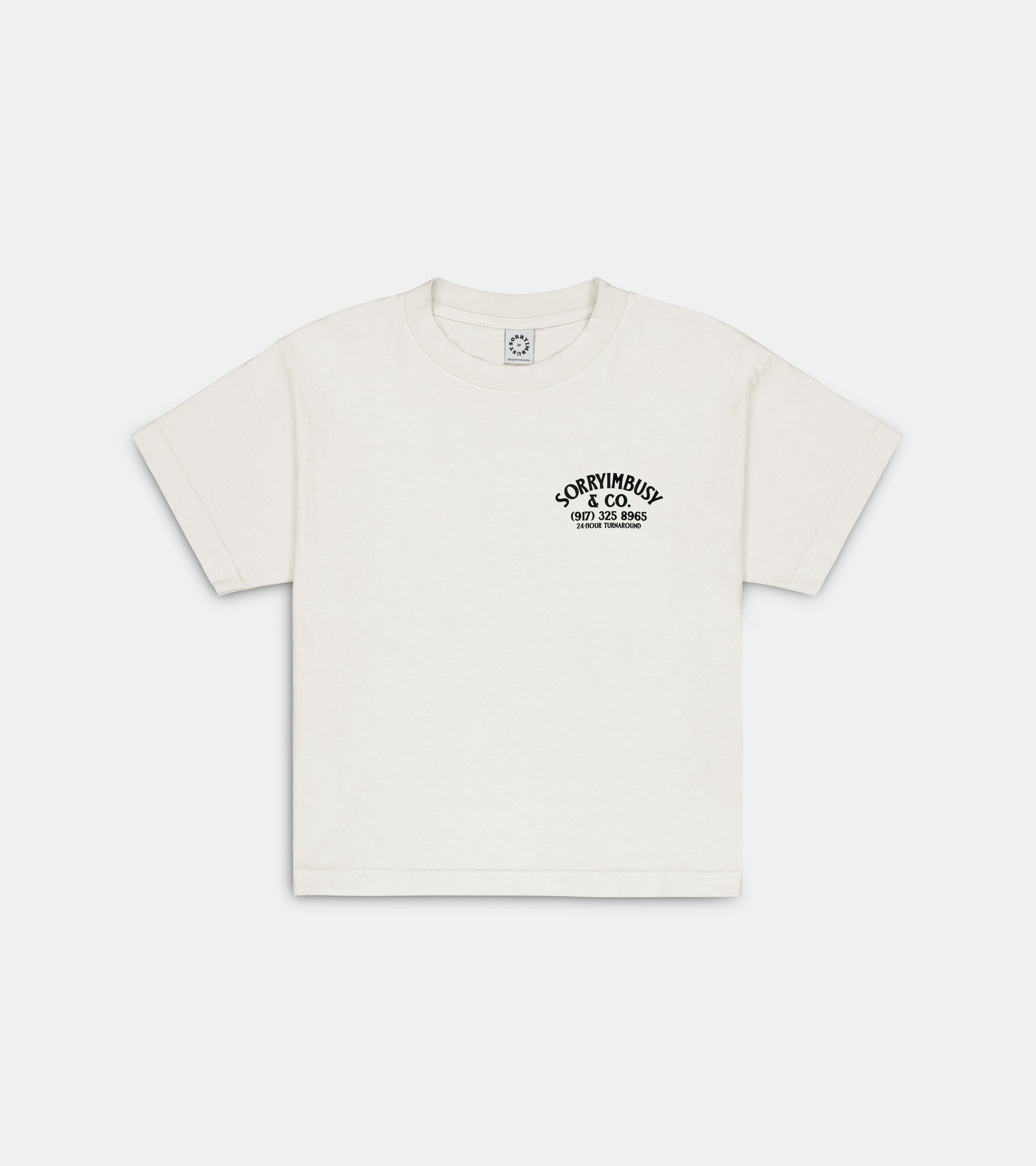 24-Hour Wide Crop T-Shirt - Antique White