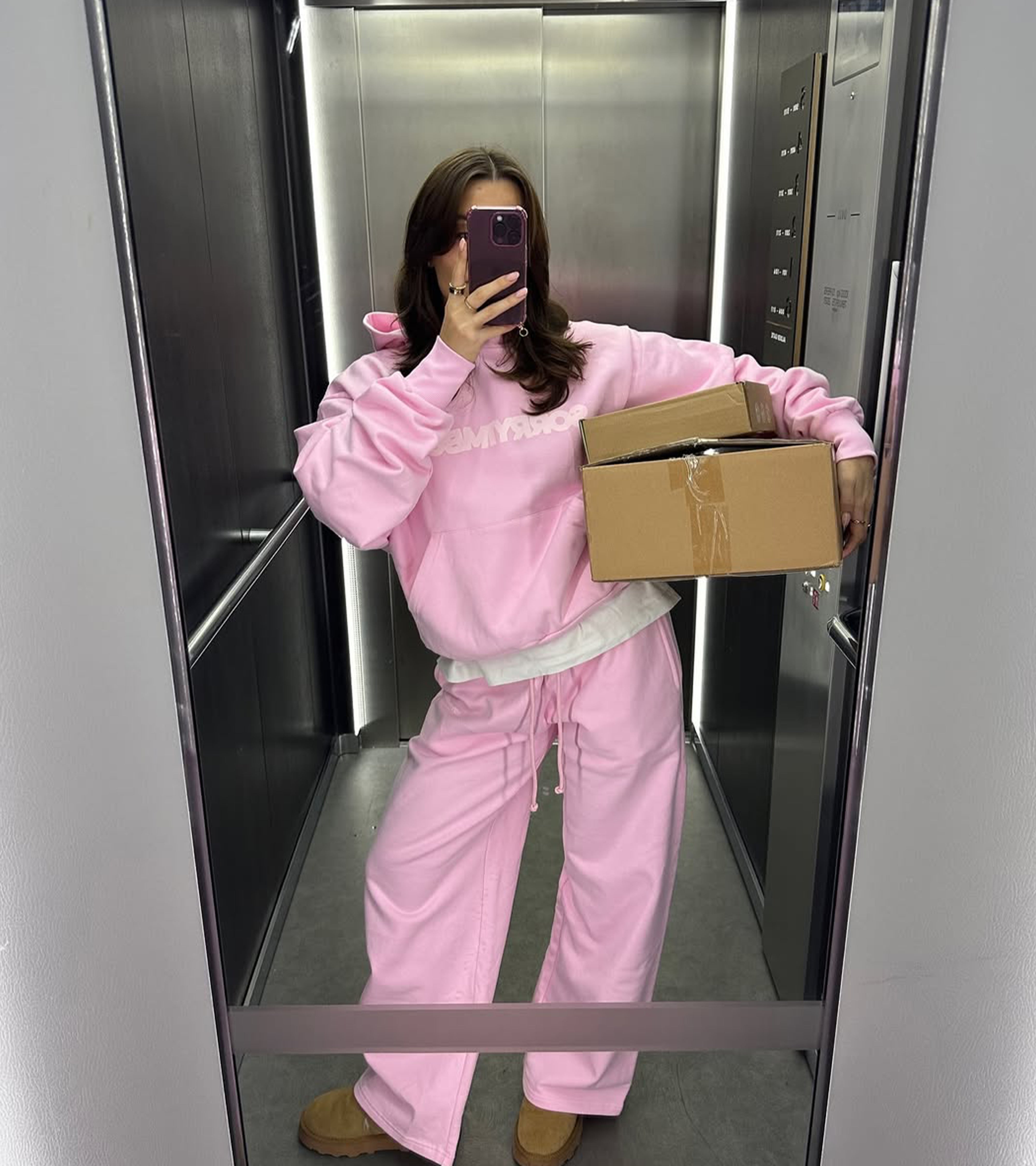 Scramble Hoodie - Pink