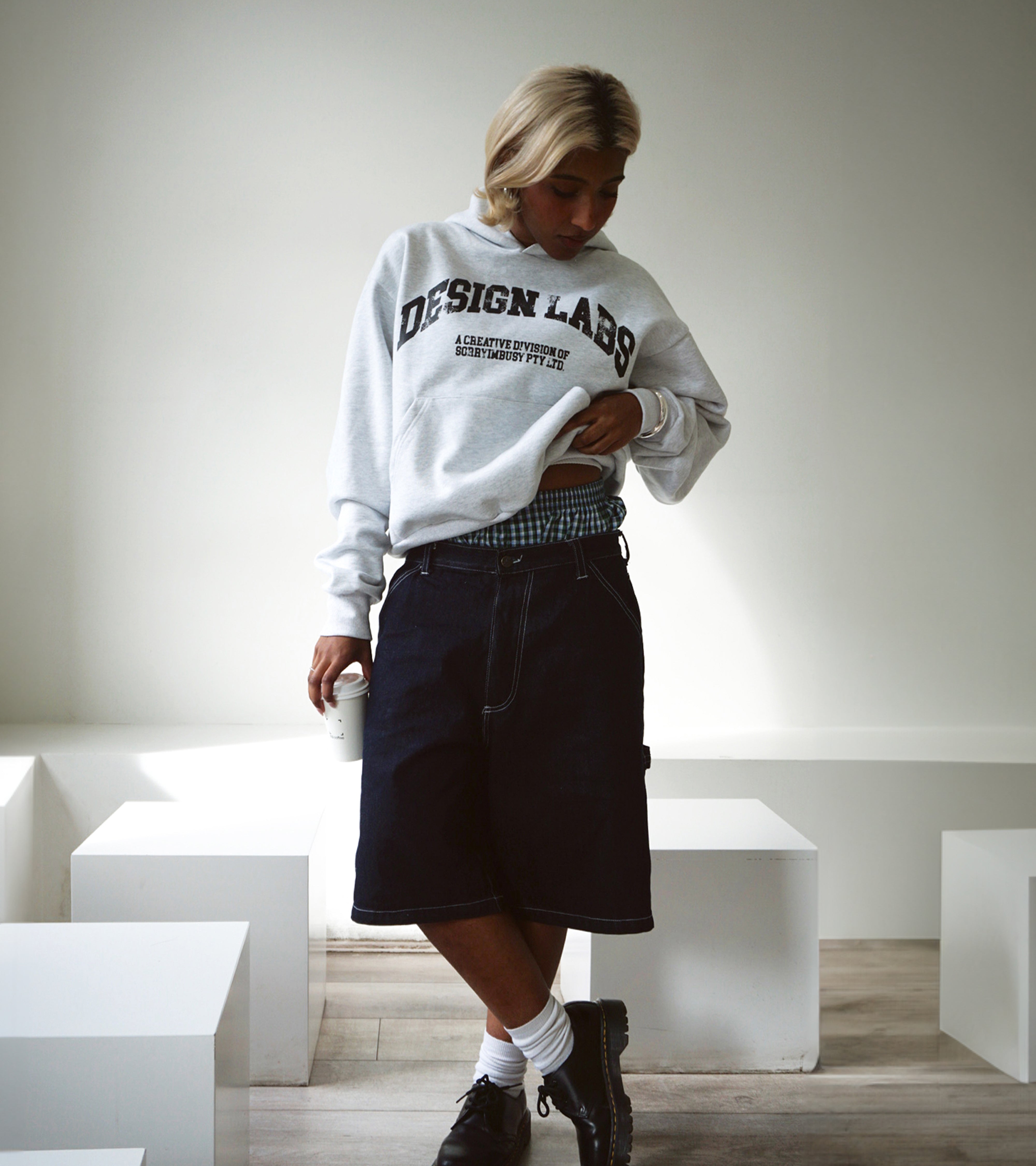 Busy Design Labs Hoodie - Ash Grey