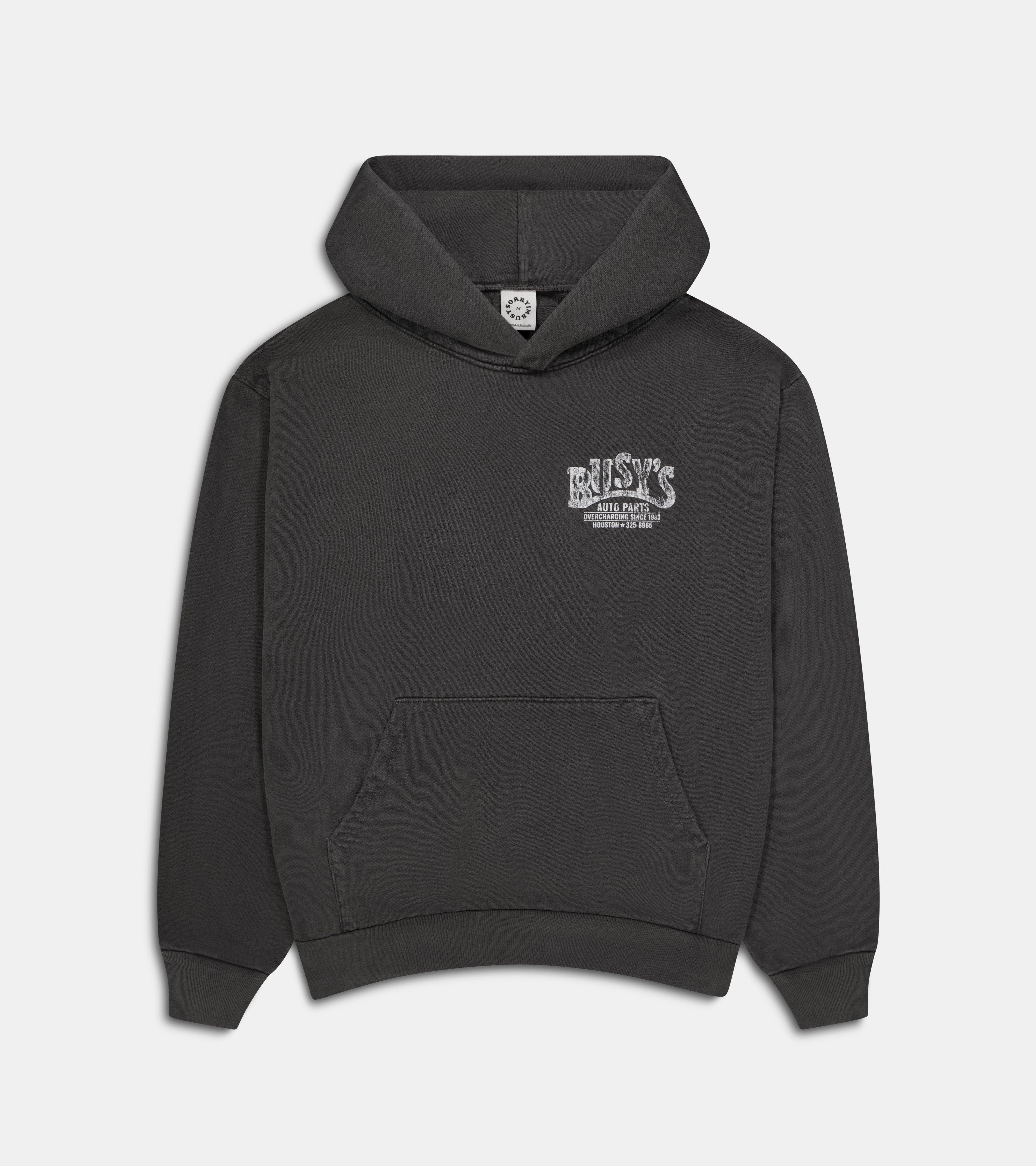 Auto Parts Hoodie - Vintage Black