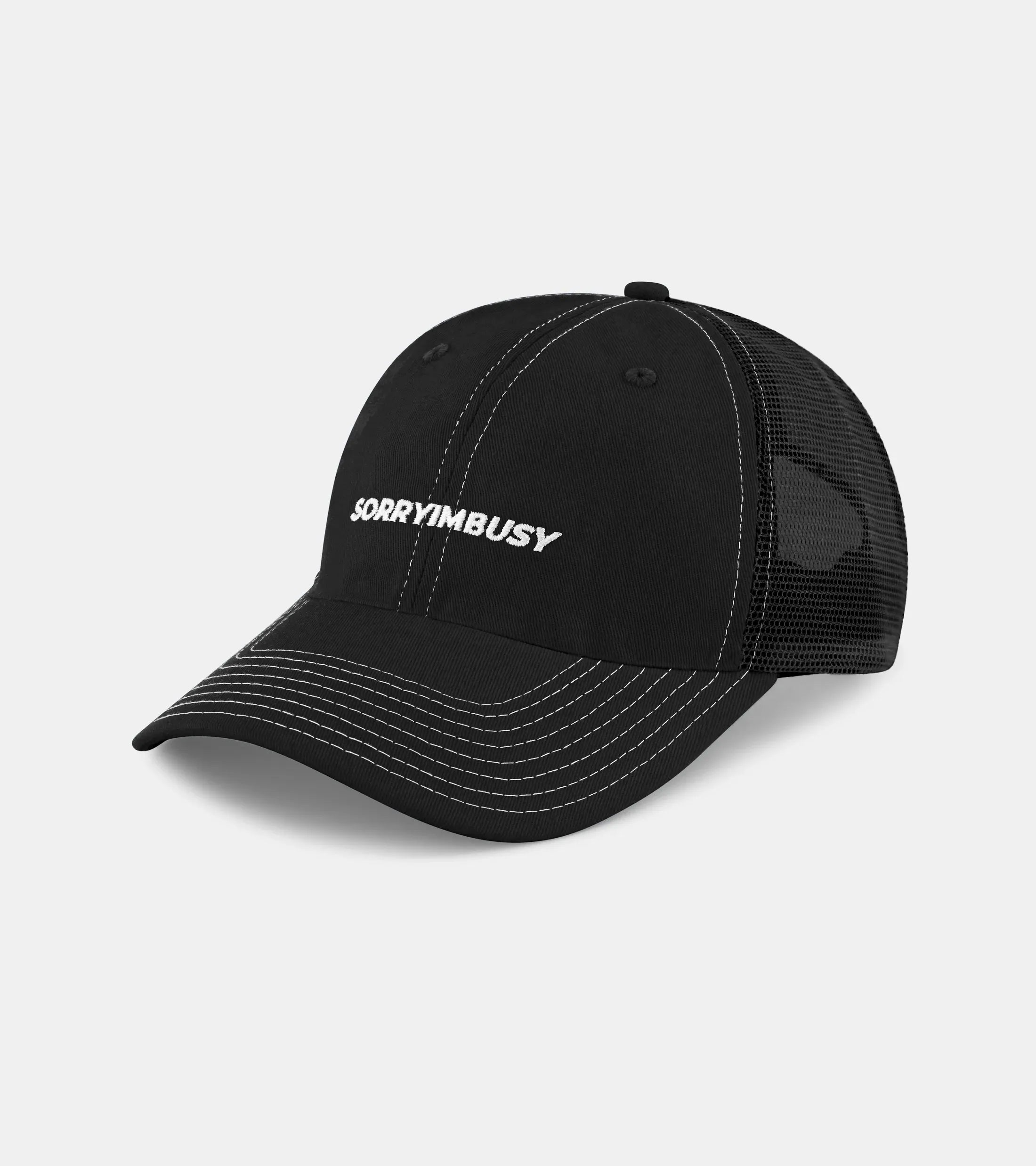 Washed Logo Cap - Black
