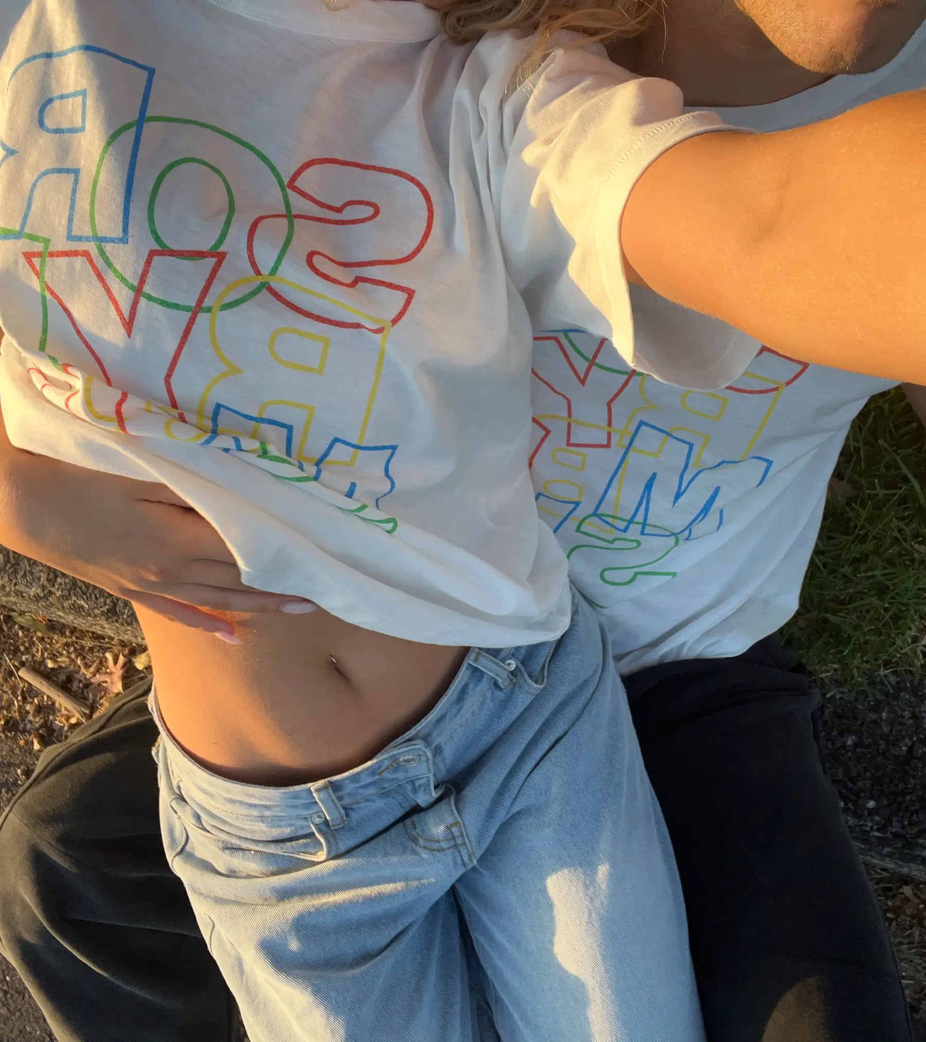 カスケードTシャツ - ホワイト