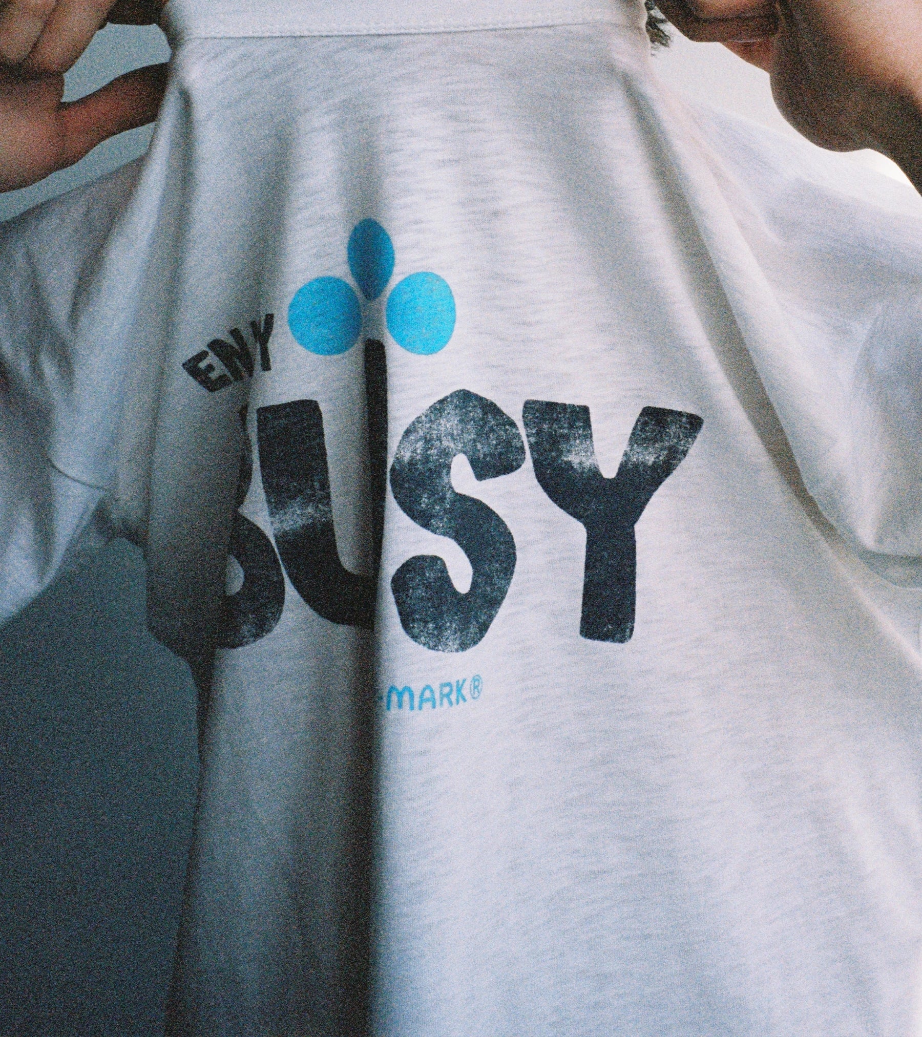 Enjoy Busy Slub T-Shirt - White