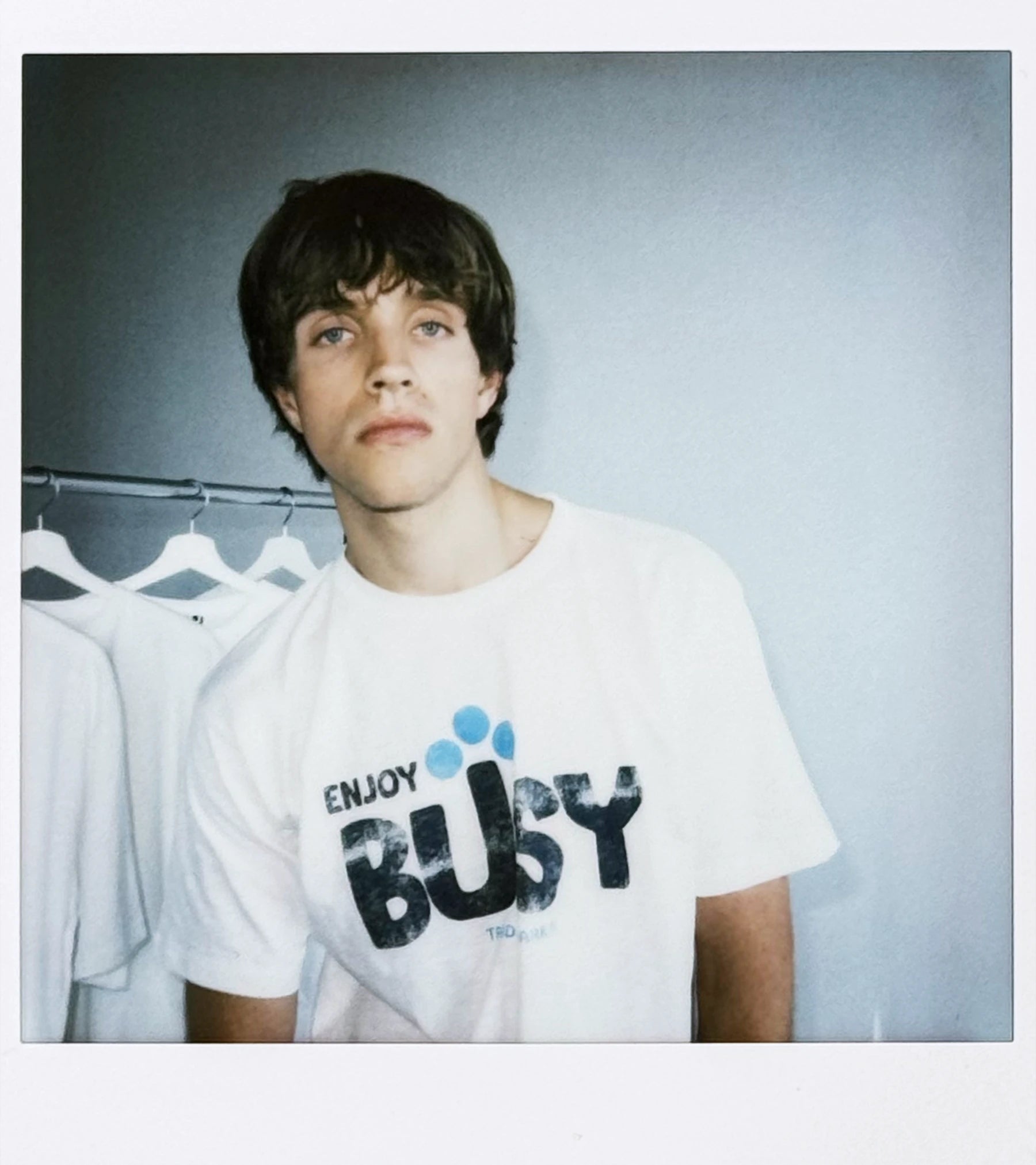 Enjoy Busy Slub T-Shirt - White
