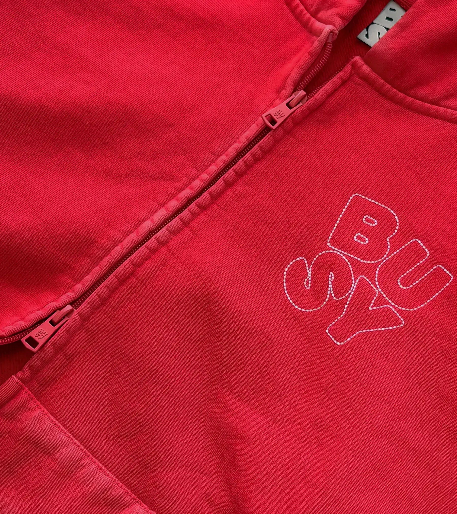Heritage Zip Hoodie - Washed Red