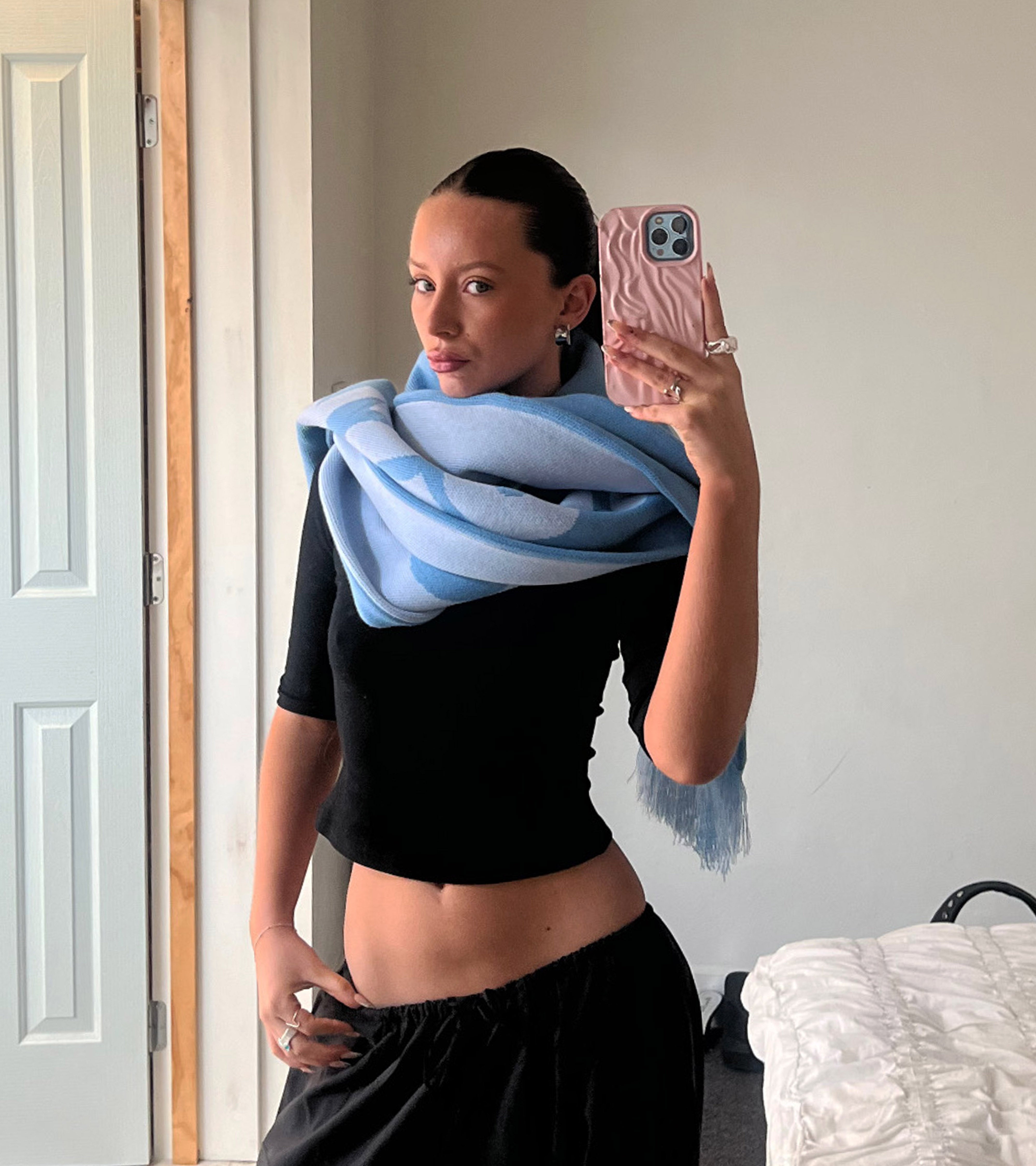 Logotype Scarf - Blue/Light Blue