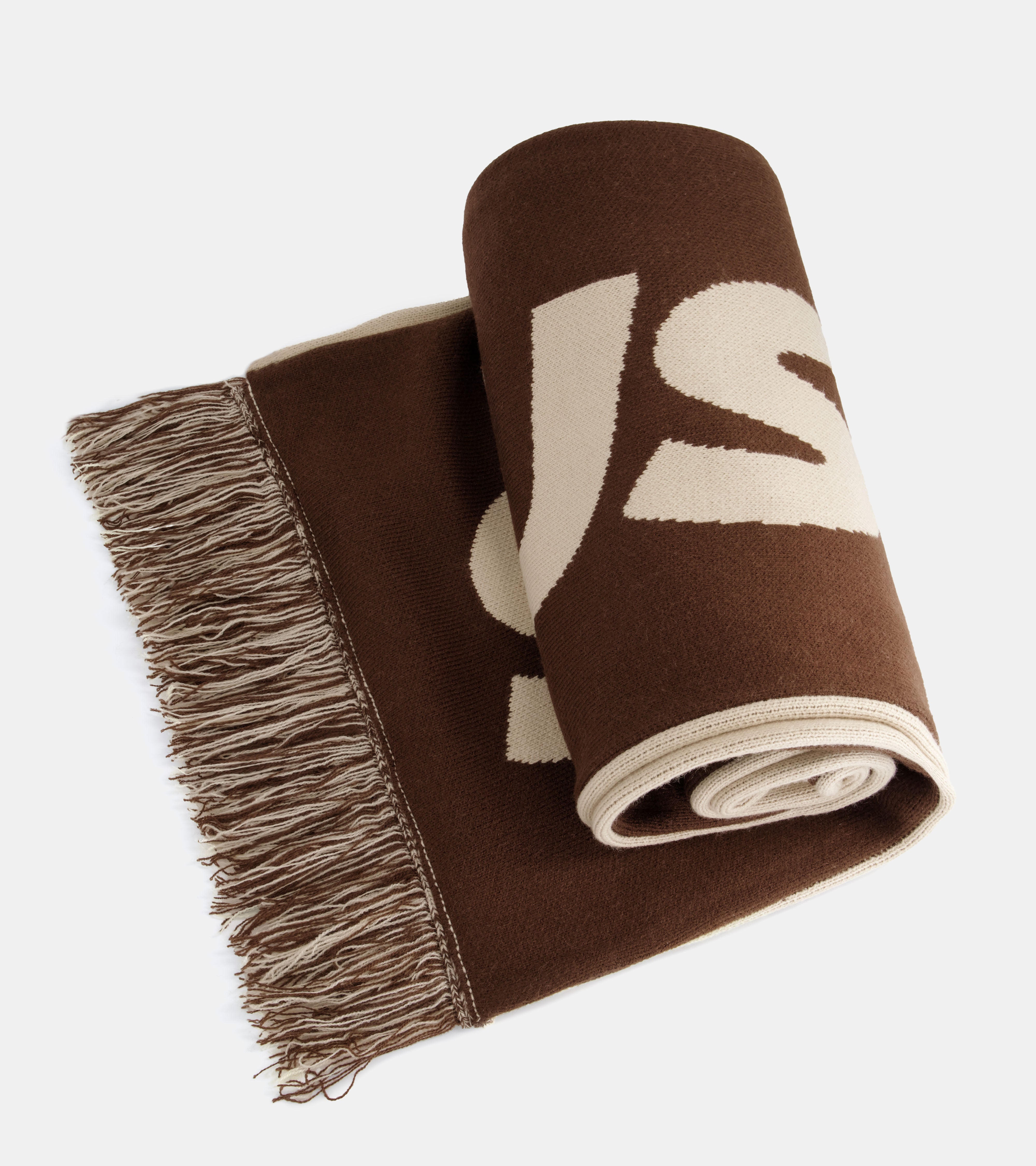 Logotype Scarf - Brown/Beige