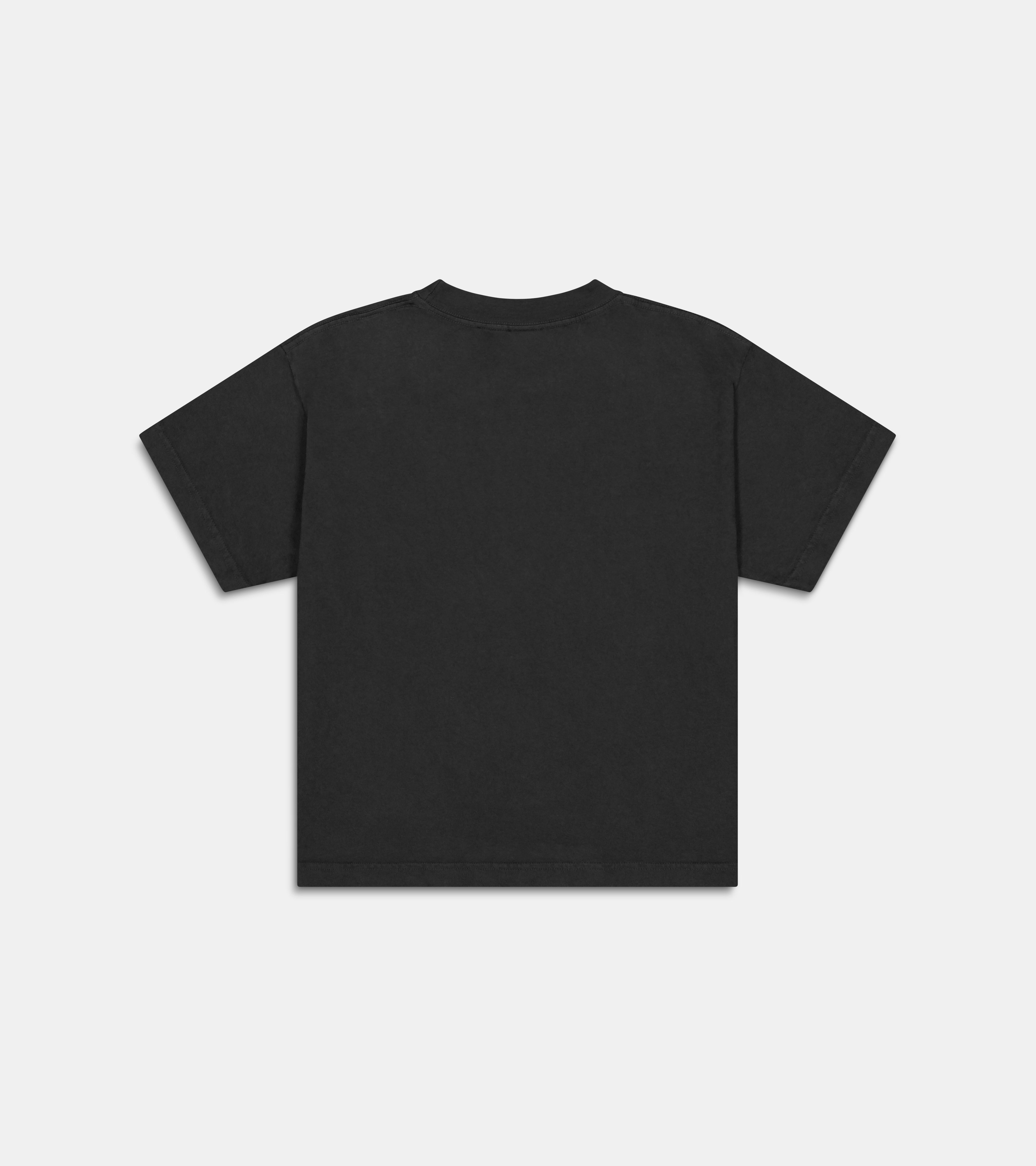 Magic Of Time Wide Crop T-Shirt - Off Black