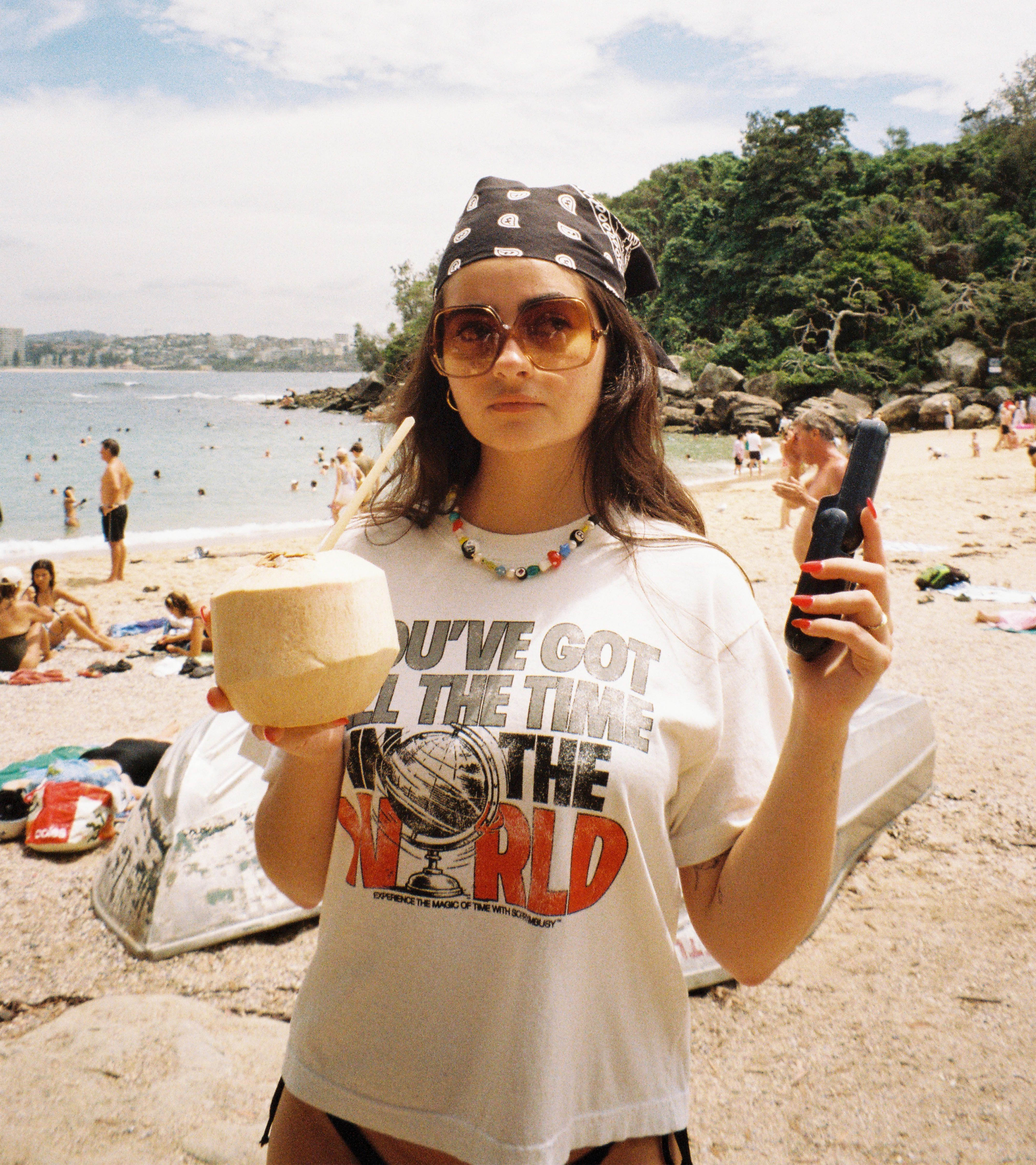Magic Of Time Wide Crop T-Shirt - Off White