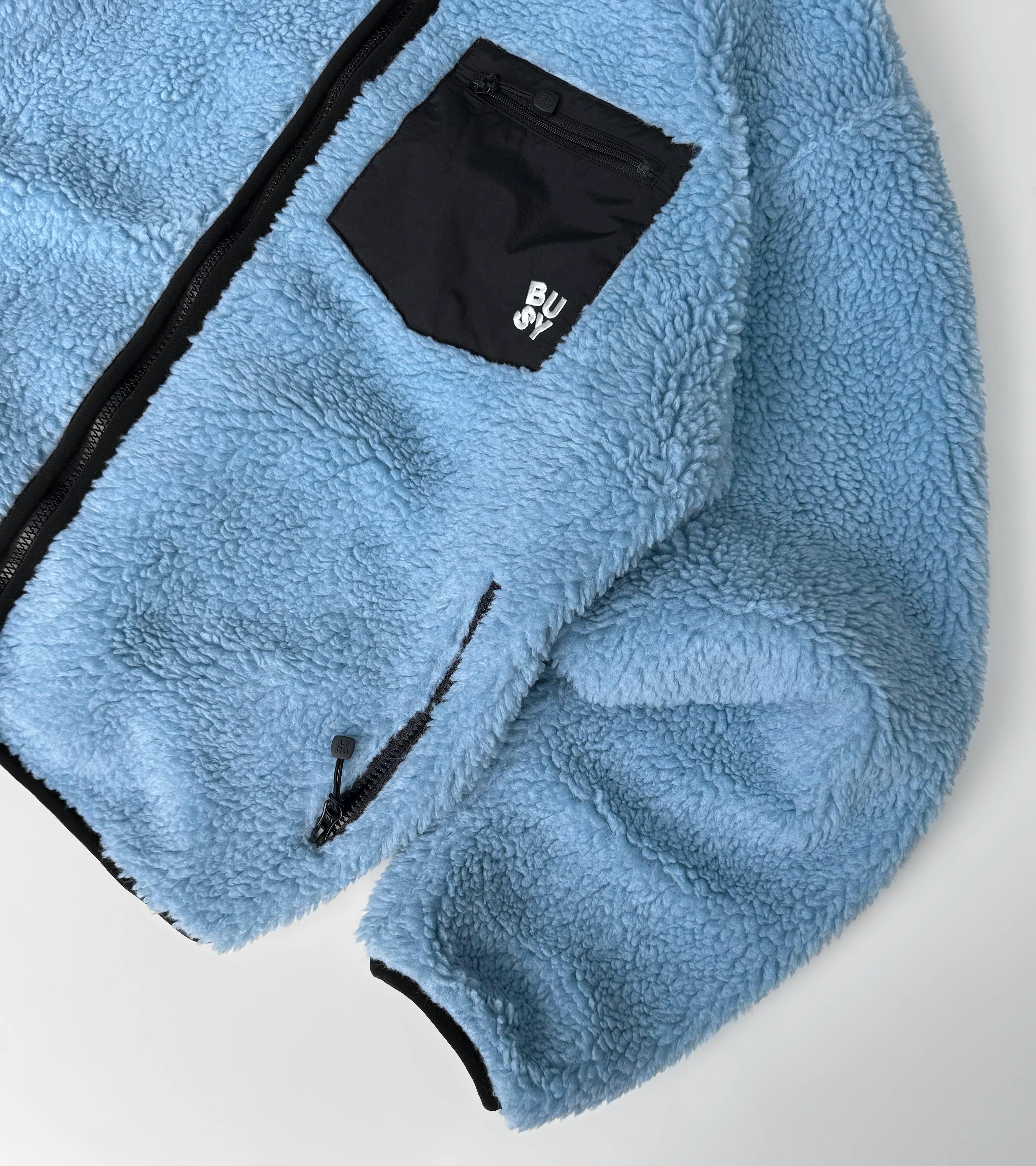 Spellout Sherpa - Baby Blue