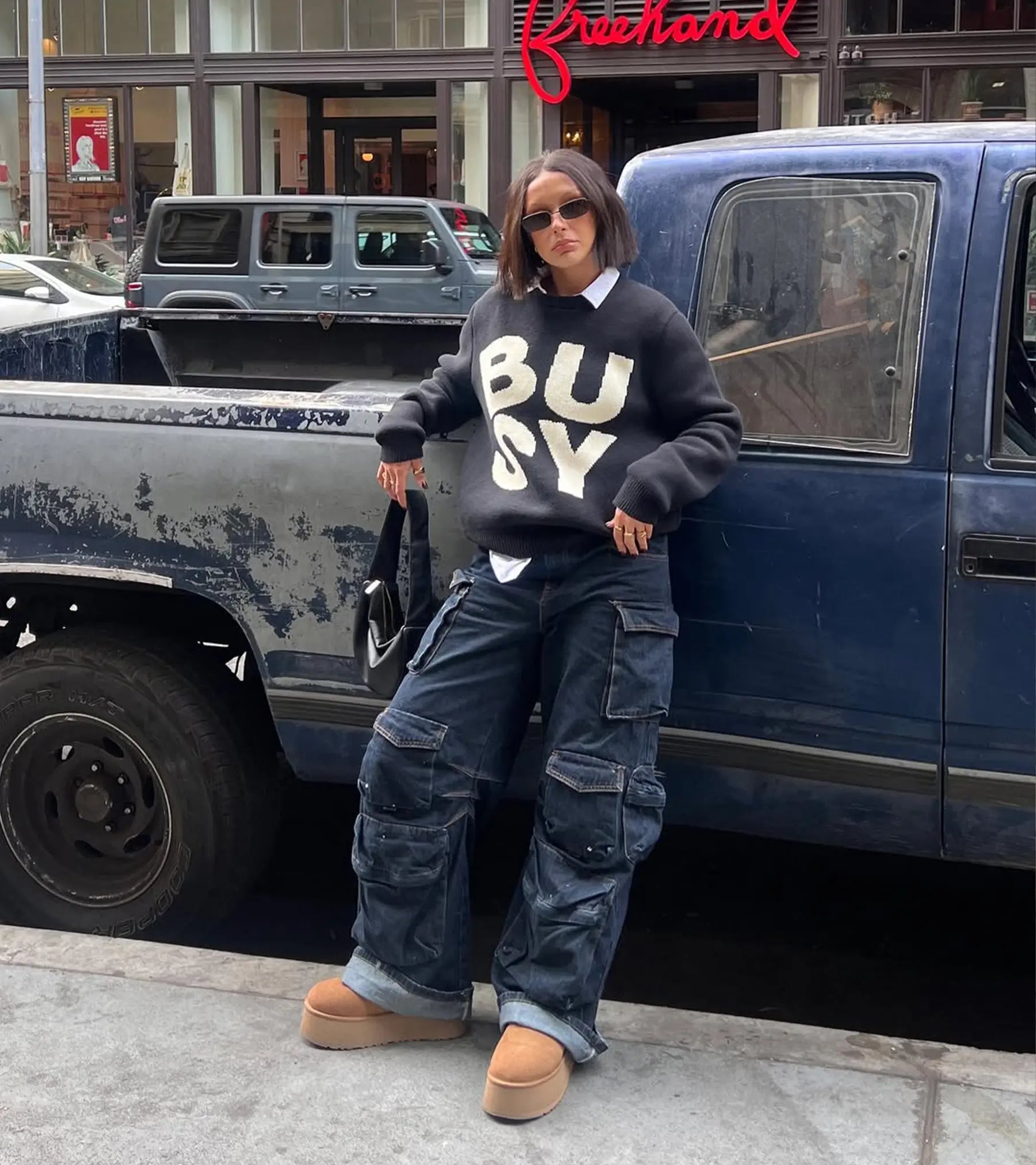 Spellout Knit - Black