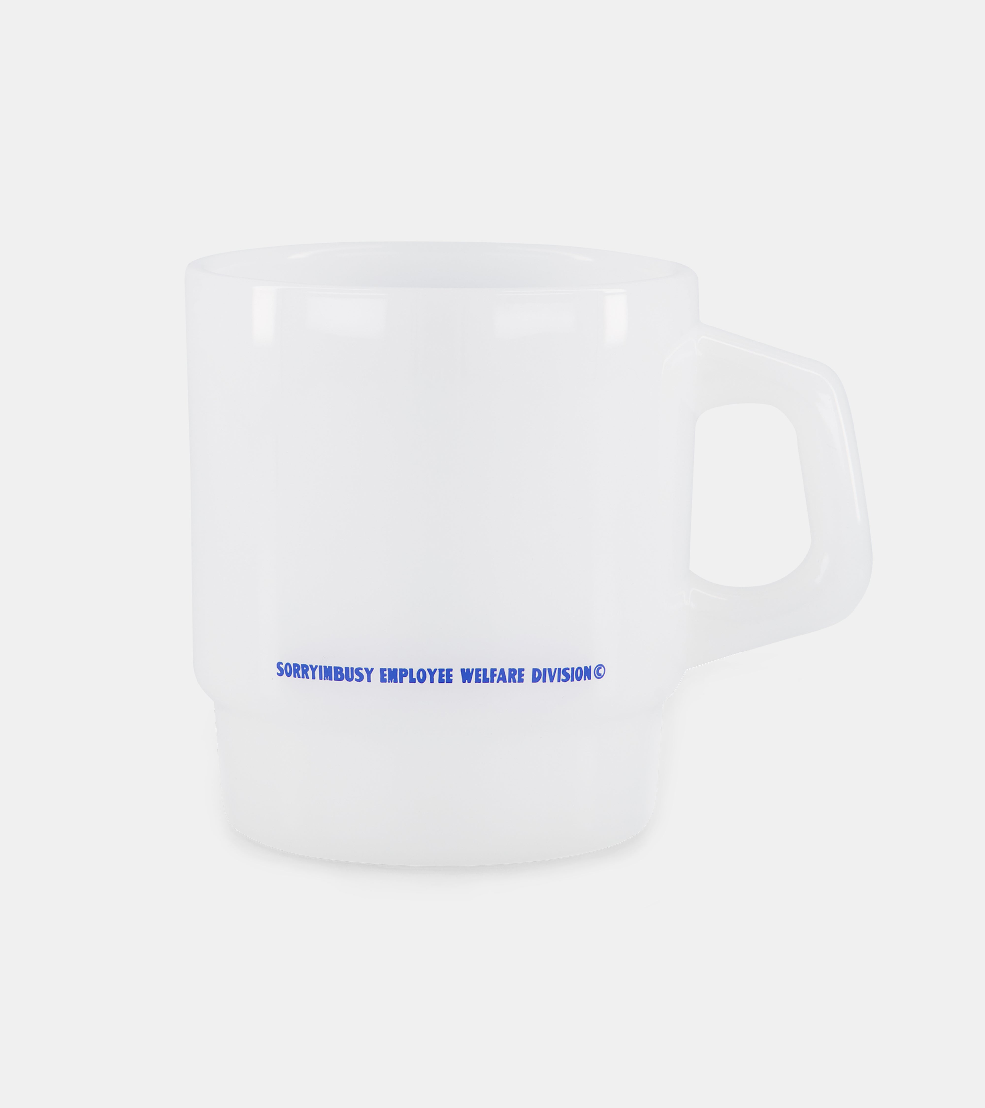 Teamwork Milk Glass Mug