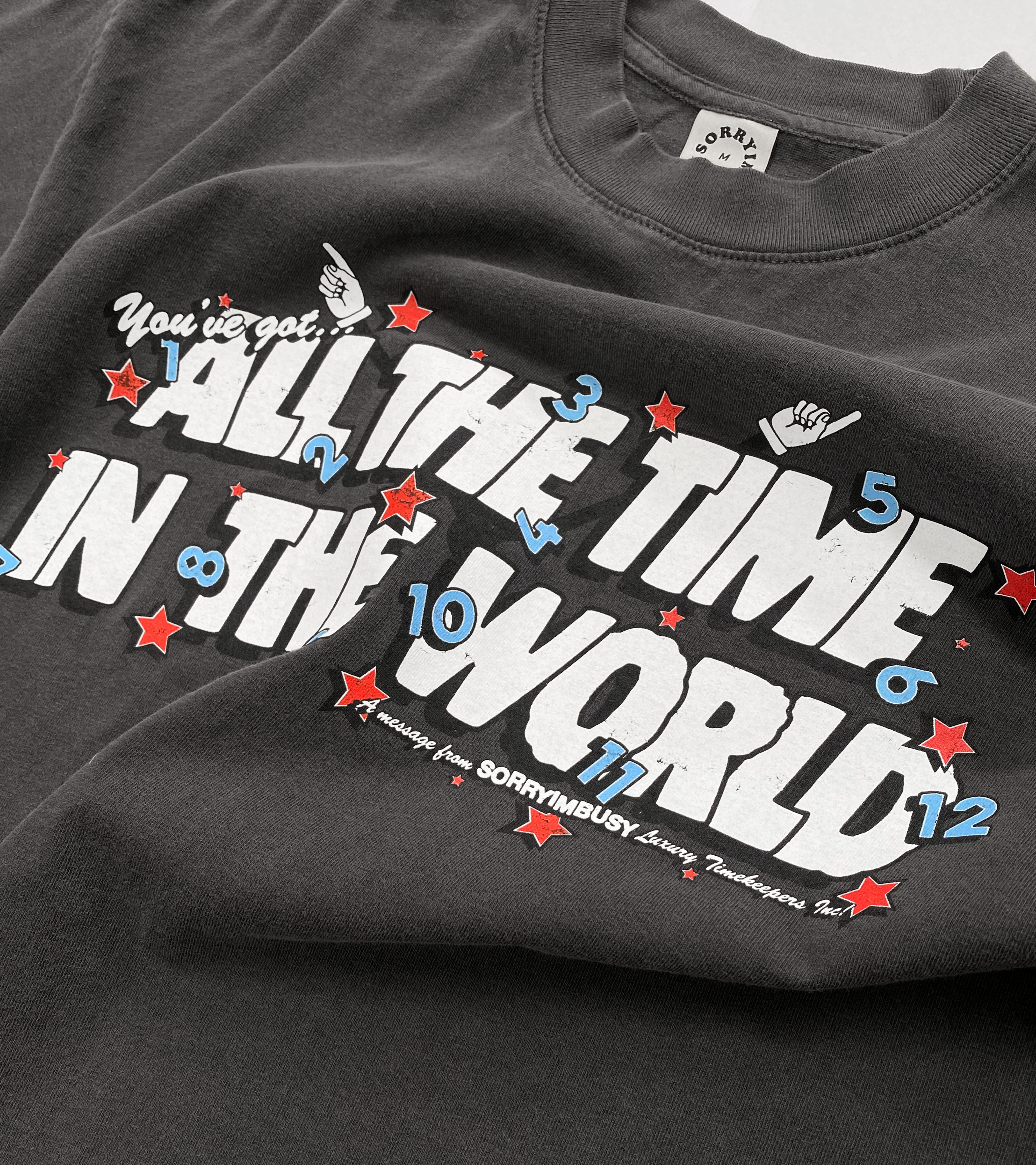 All The Time In The World T-Shirt - Vintage Black