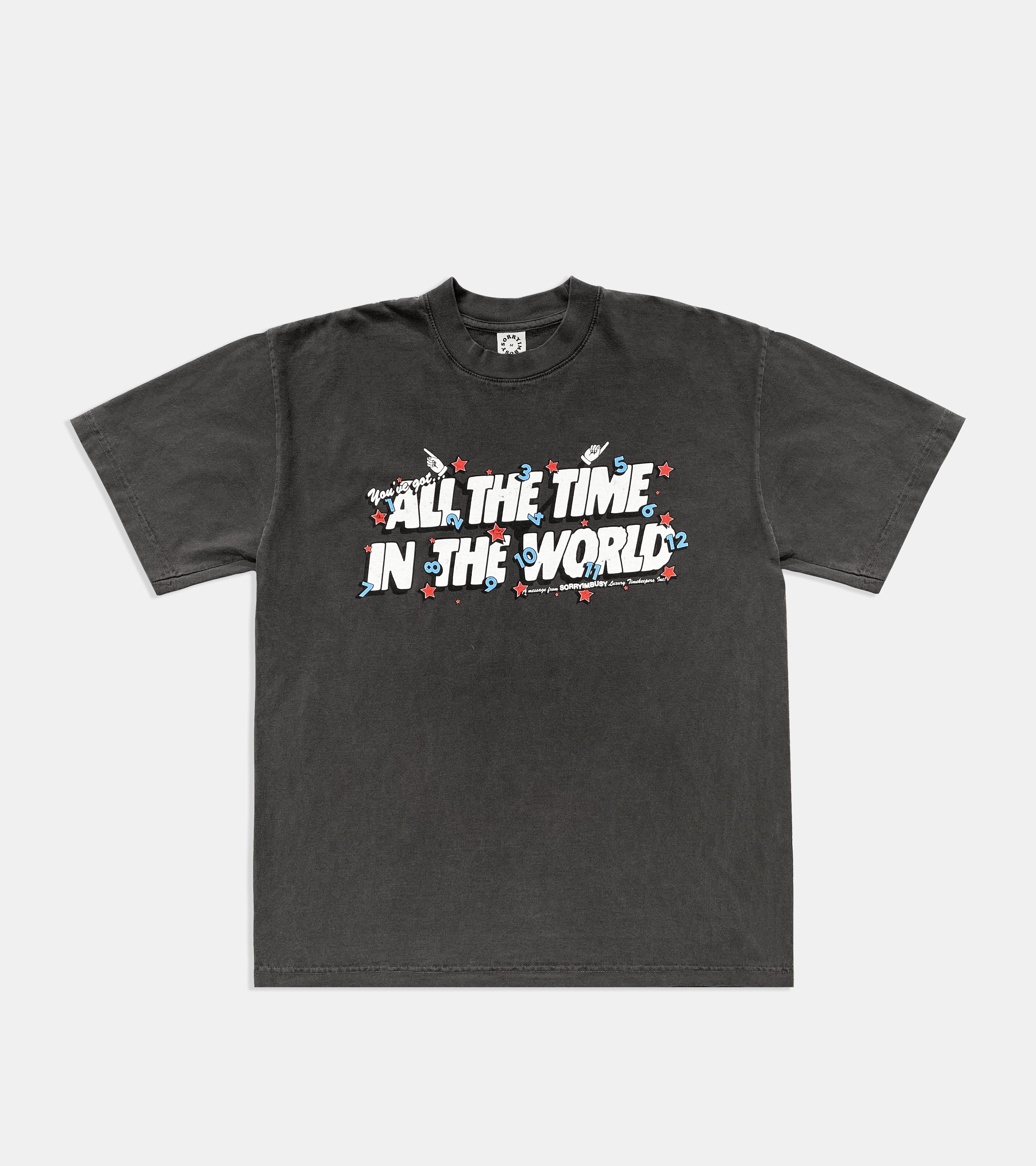 All The Time In The World T-Shirt - Vintage Black