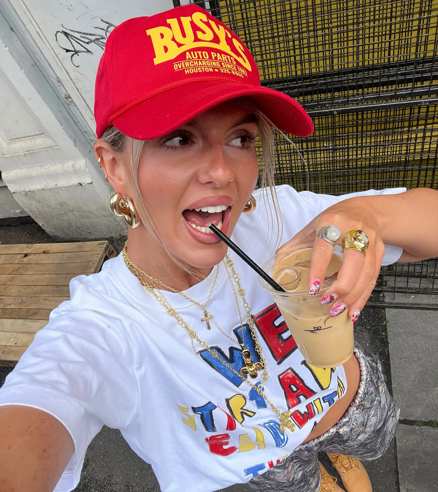 Auto Parts Cap - Red