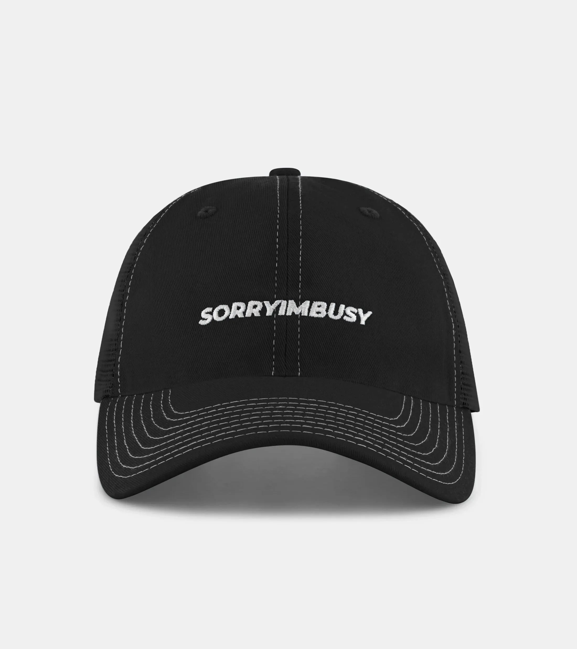 Washed Logo Cap - Black