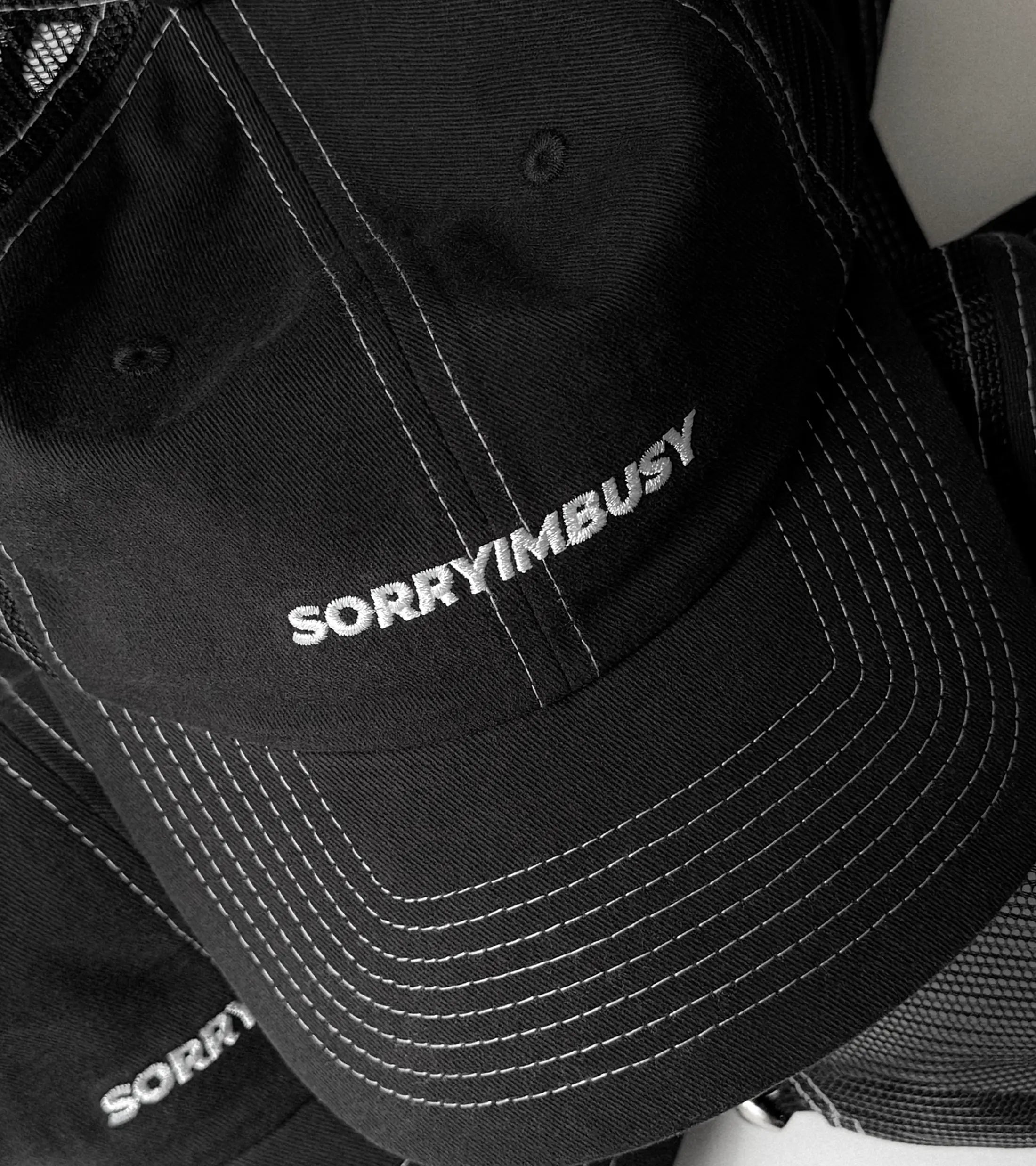 Washed Logo Cap - Black