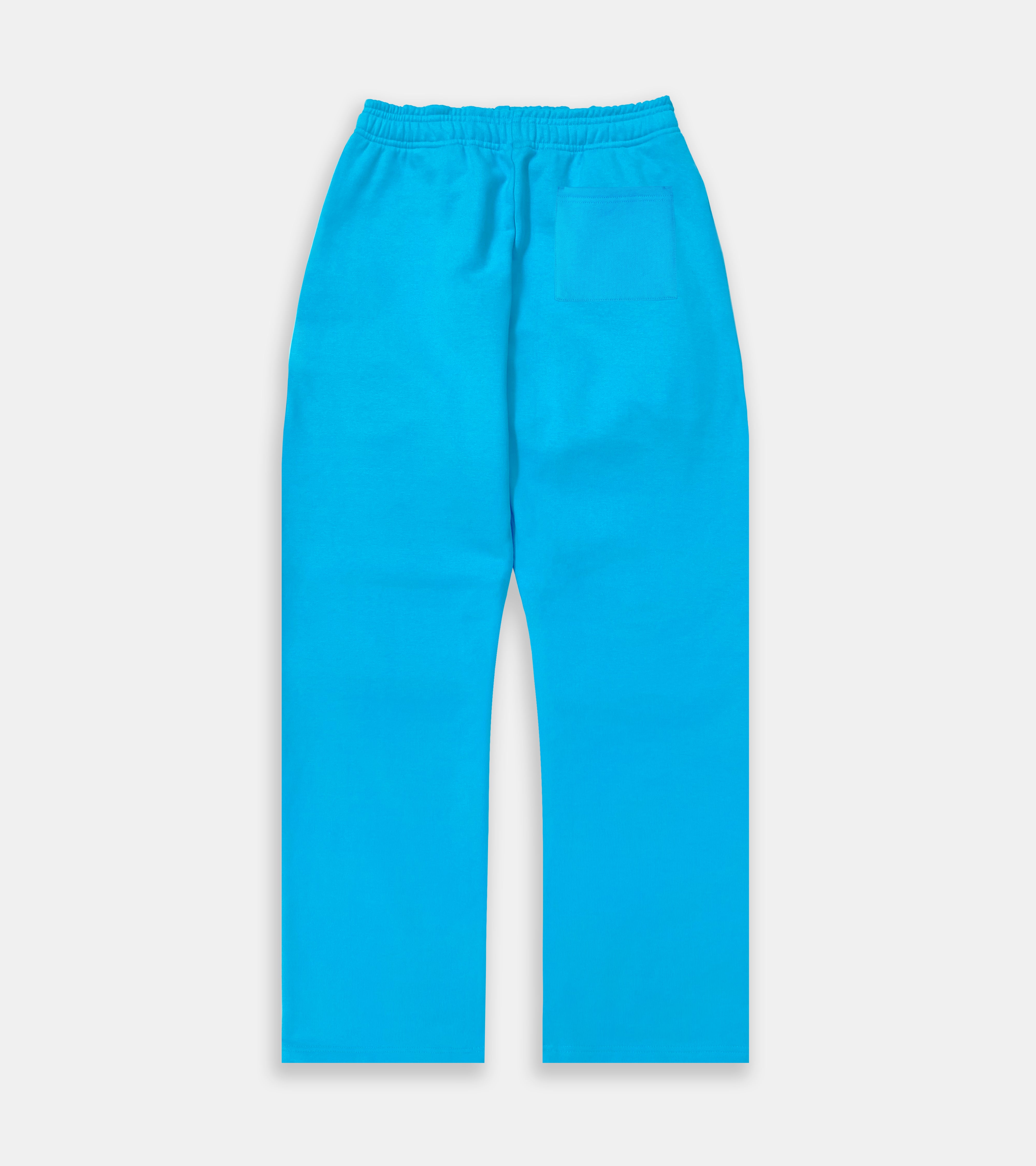 Chain Stitch Logo Sweatpants - Blue