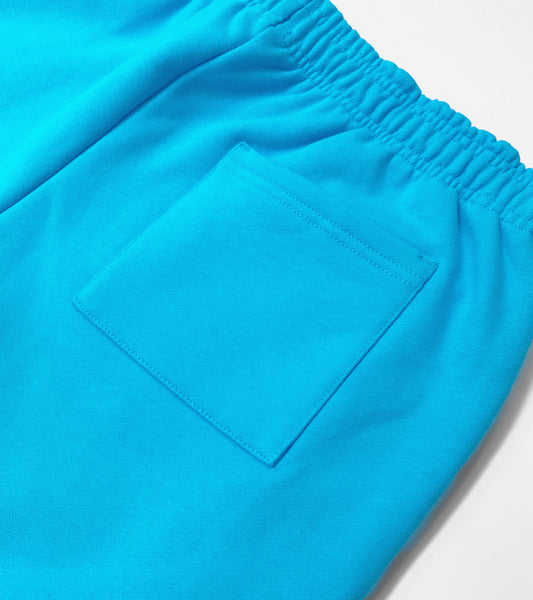 Chain Stitch Logo Sweatpants - Blue