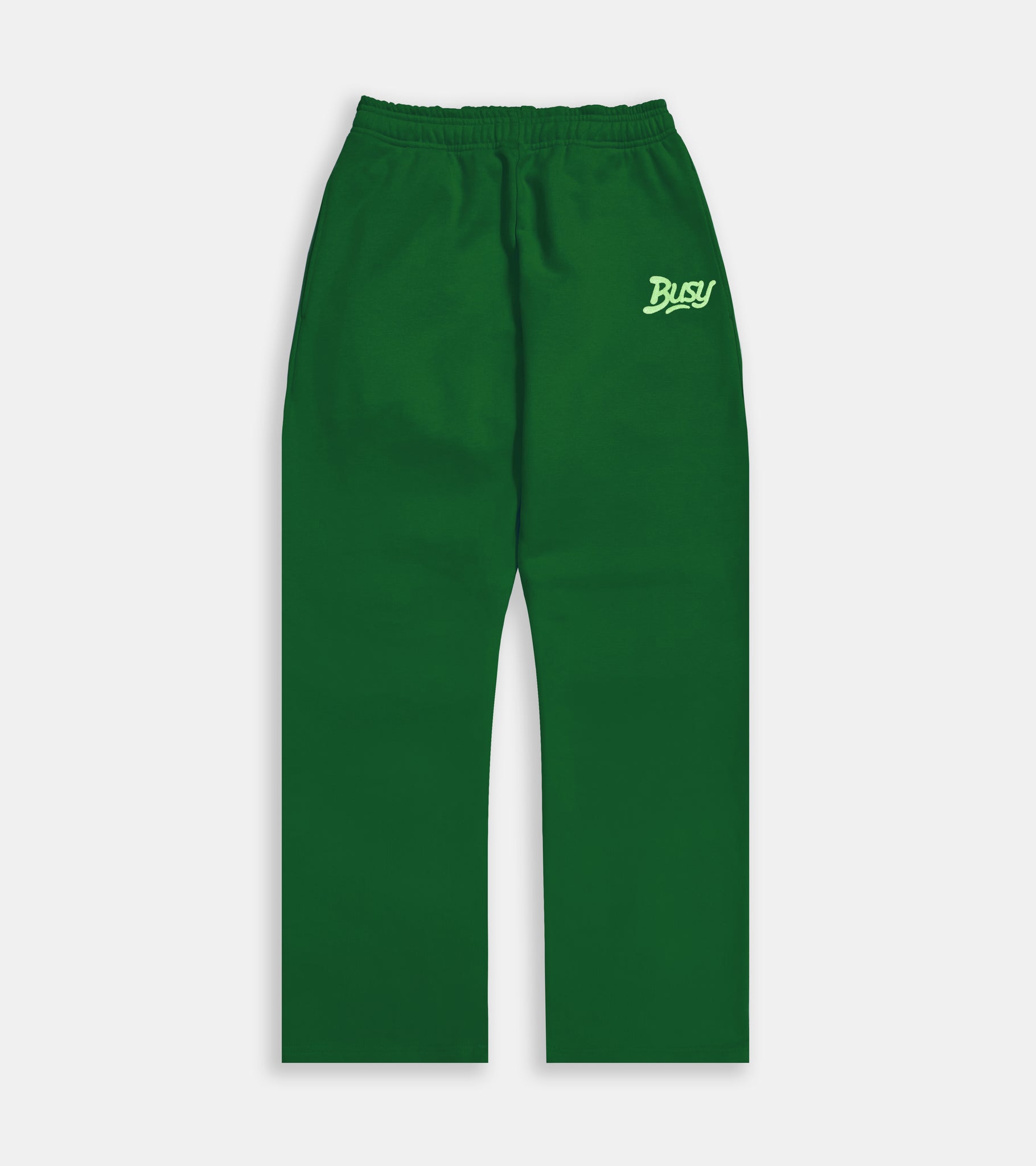 Chain Stitch Logo Sweatpants - Green