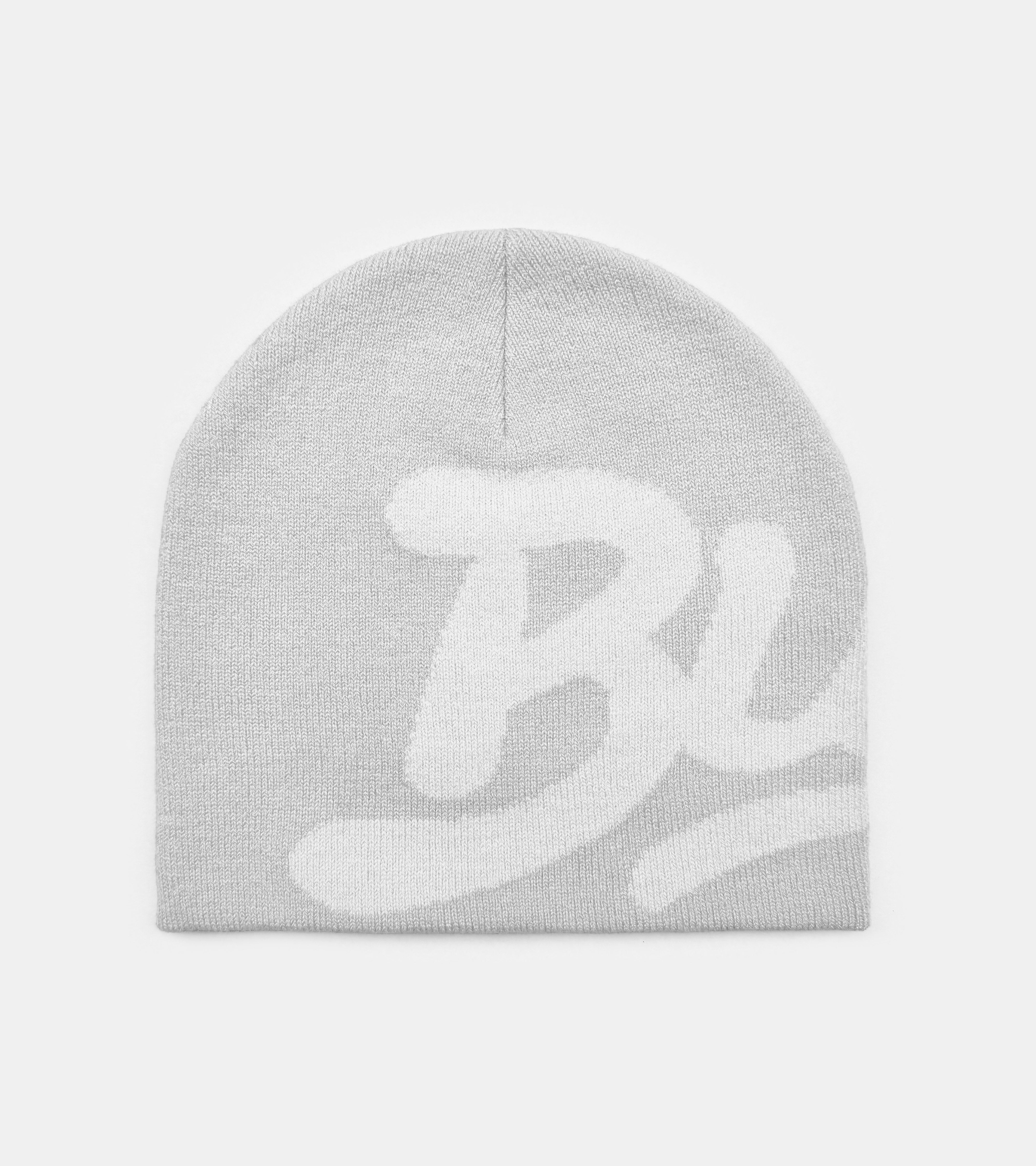 Chain Stitch Logo Beanie - Dark Grey/Light Grey