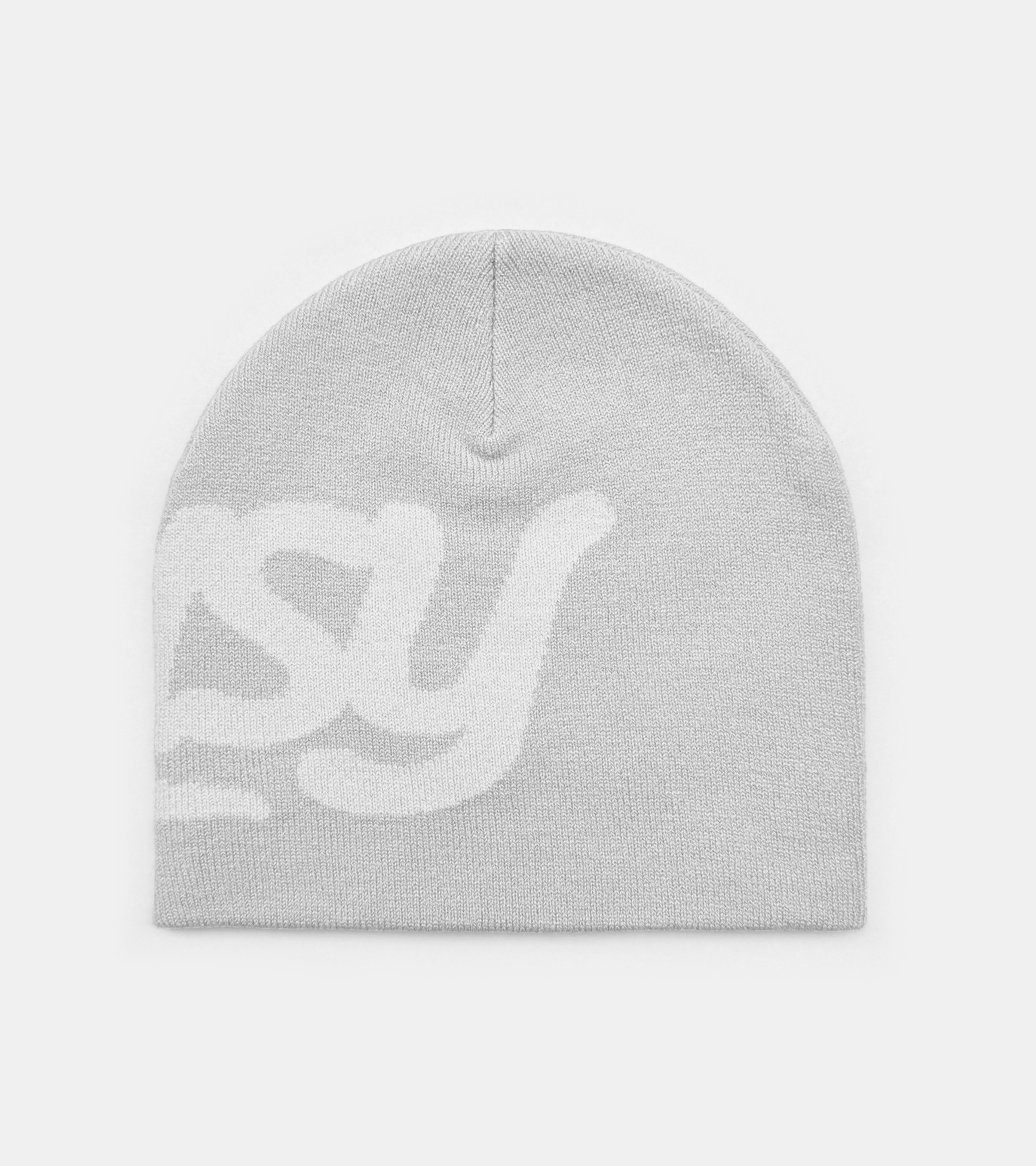 Chain Stitch Logo Beanie - Dark Grey/Light Grey