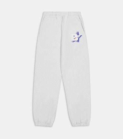 Frequent Flyer Cuffed Sweatpants - Ash Grey