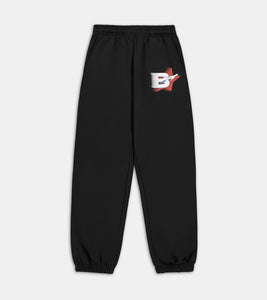 Frequent Flyer Cuffed Sweatpants - Black