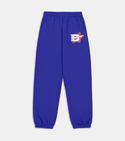 Frequent Flyer Cuffed Sweatpants - Deep Blue