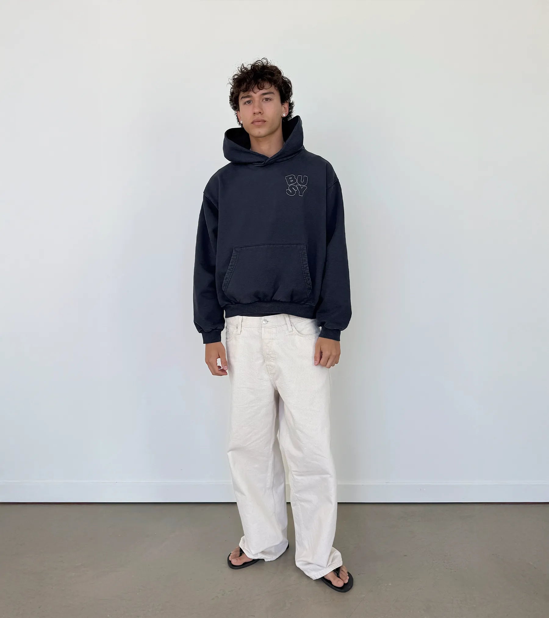 Heritage Hoodie - Washed Navy