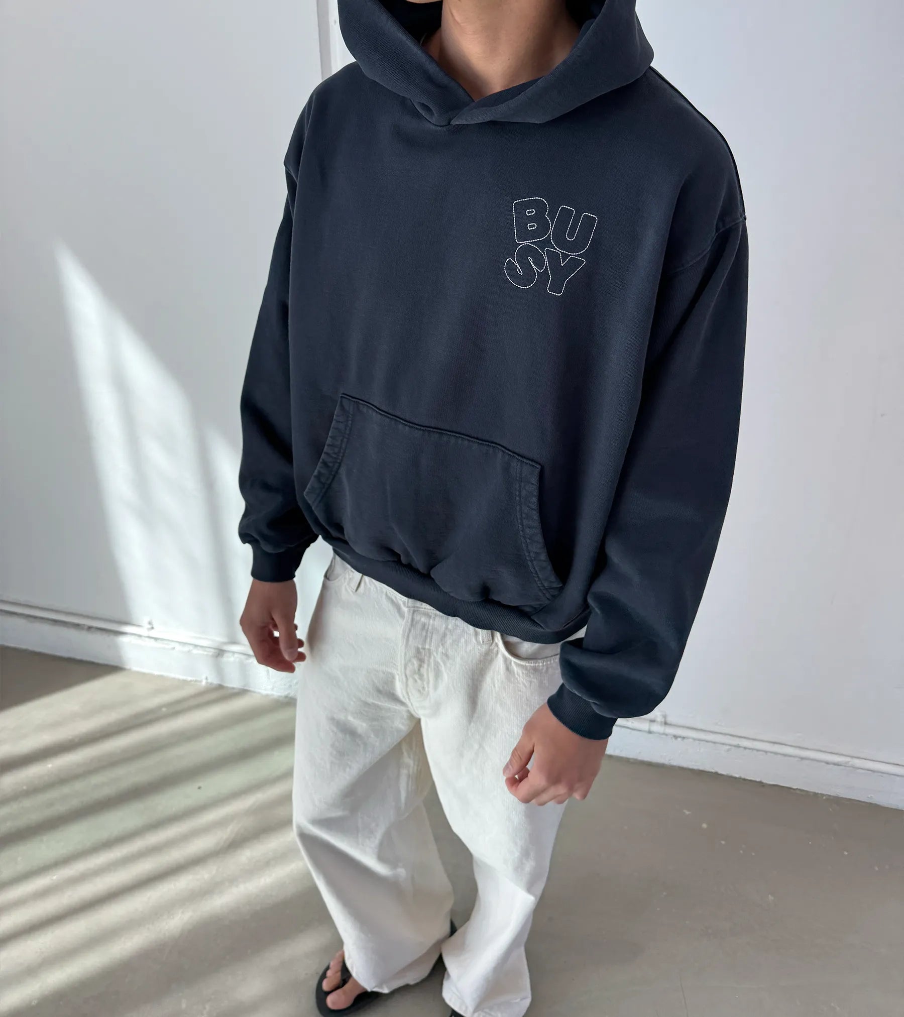 Heritage Hoodie - Washed Navy