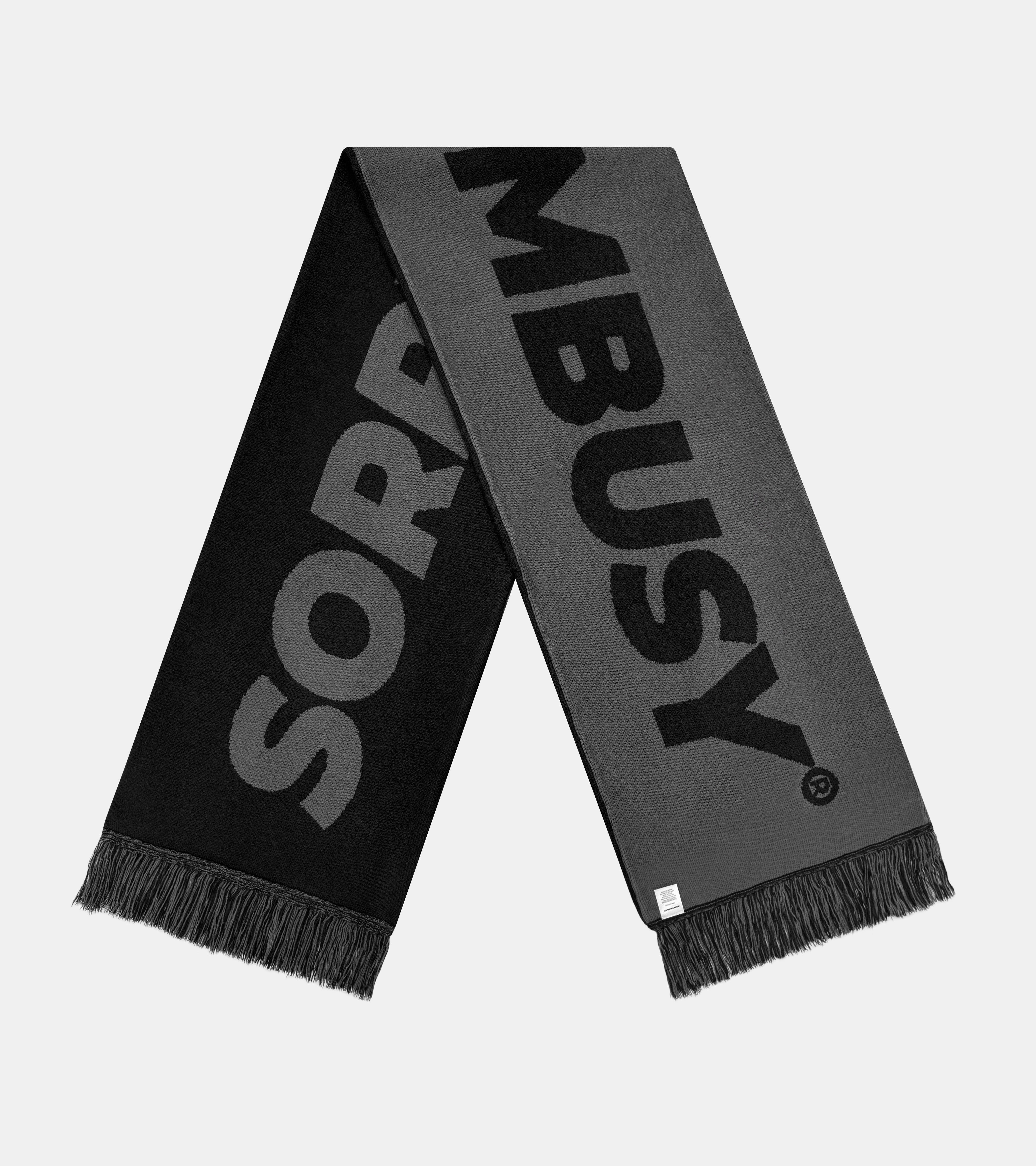 Logotype Scarf - Black/Dark Grey