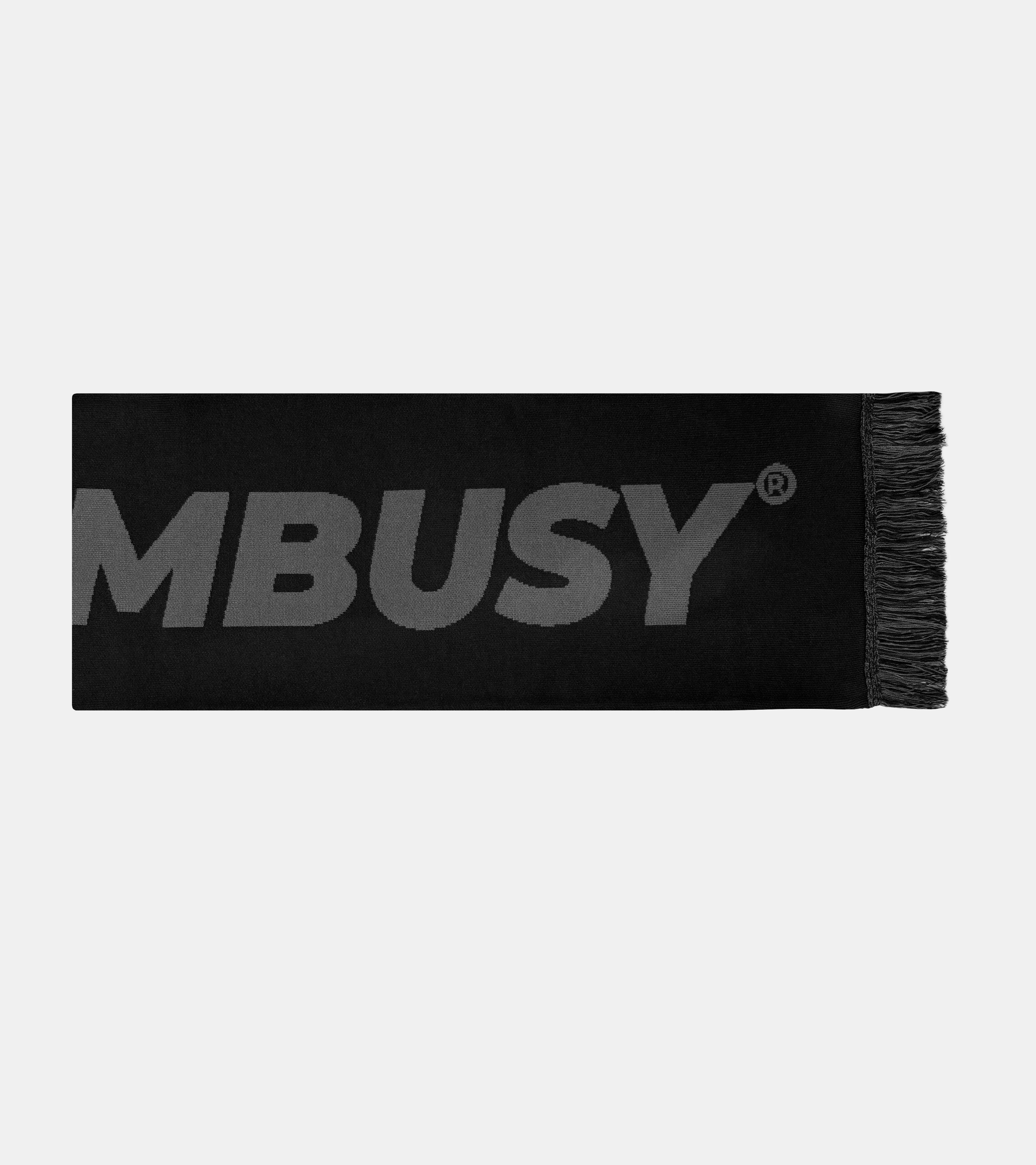 Logotype Scarf - Black/Dark Grey