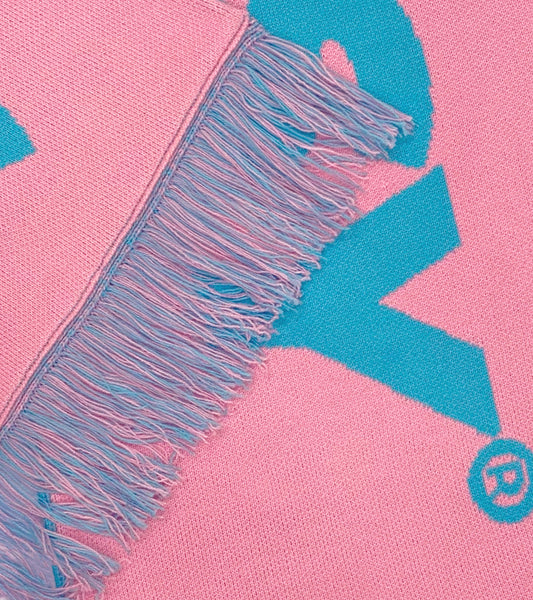 Logotype Scarf - Blue/Pink
