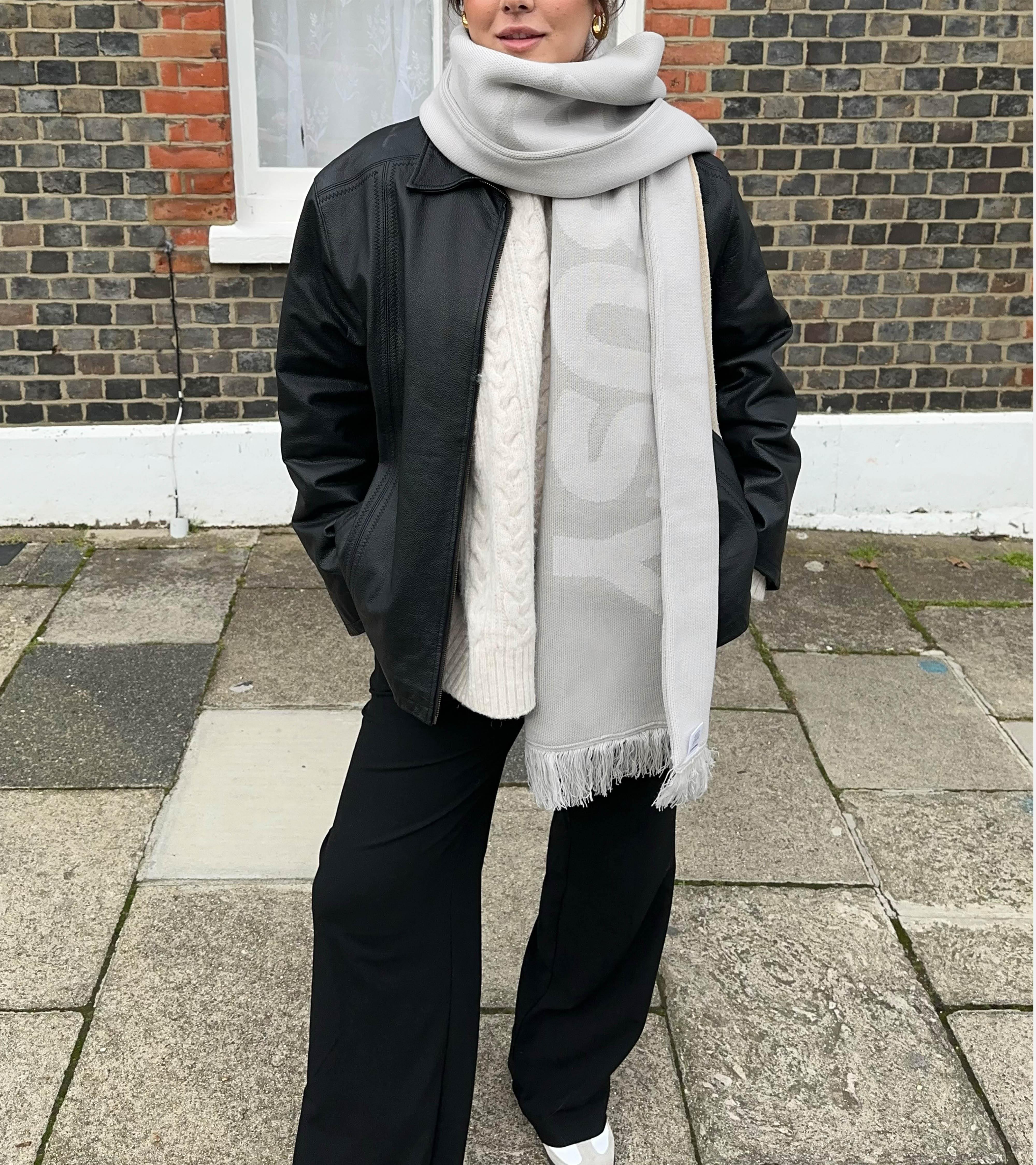 Logotype Scarf - Dark Grey/Light Grey