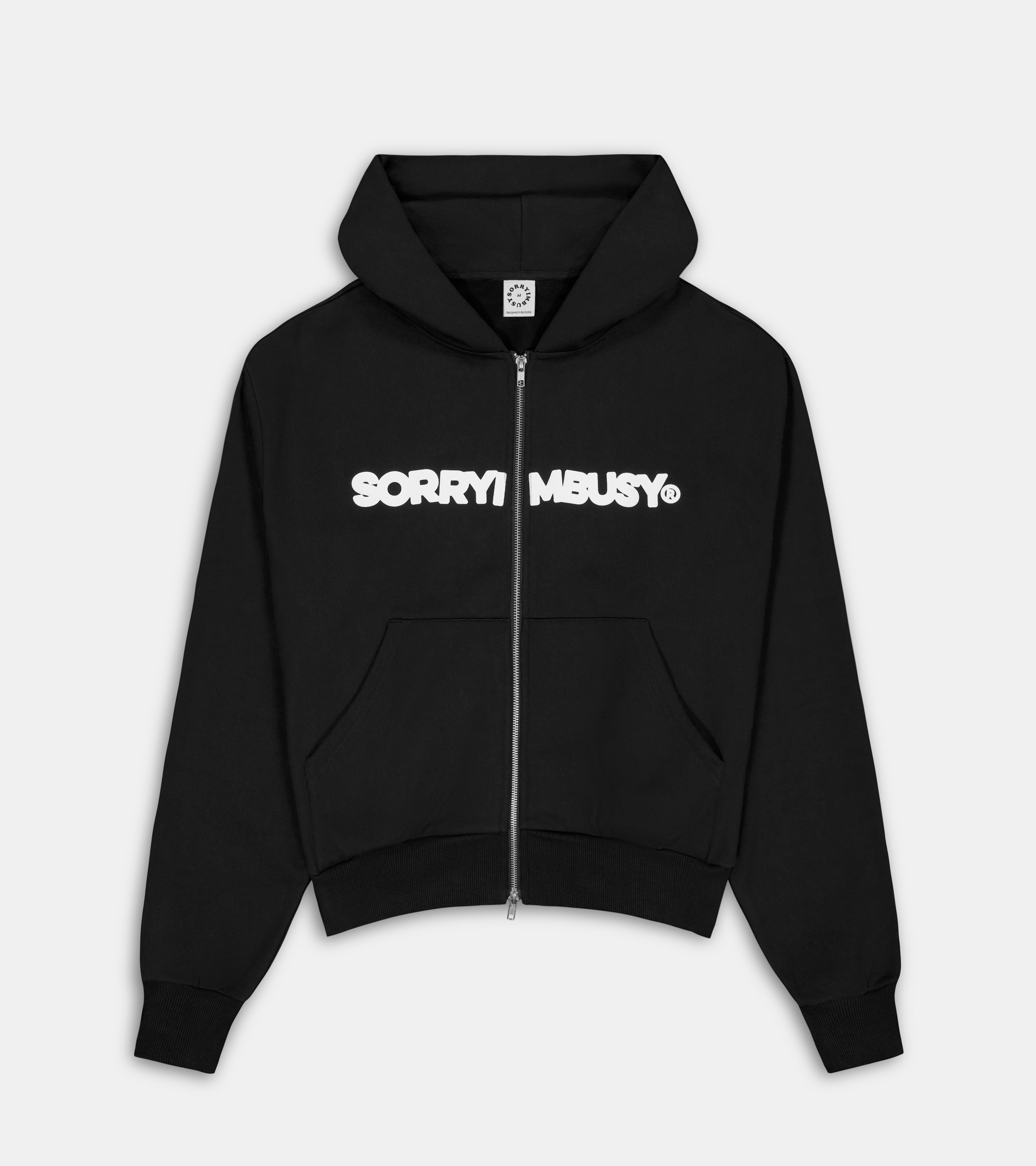 Scramble Zip Hoodie - Black