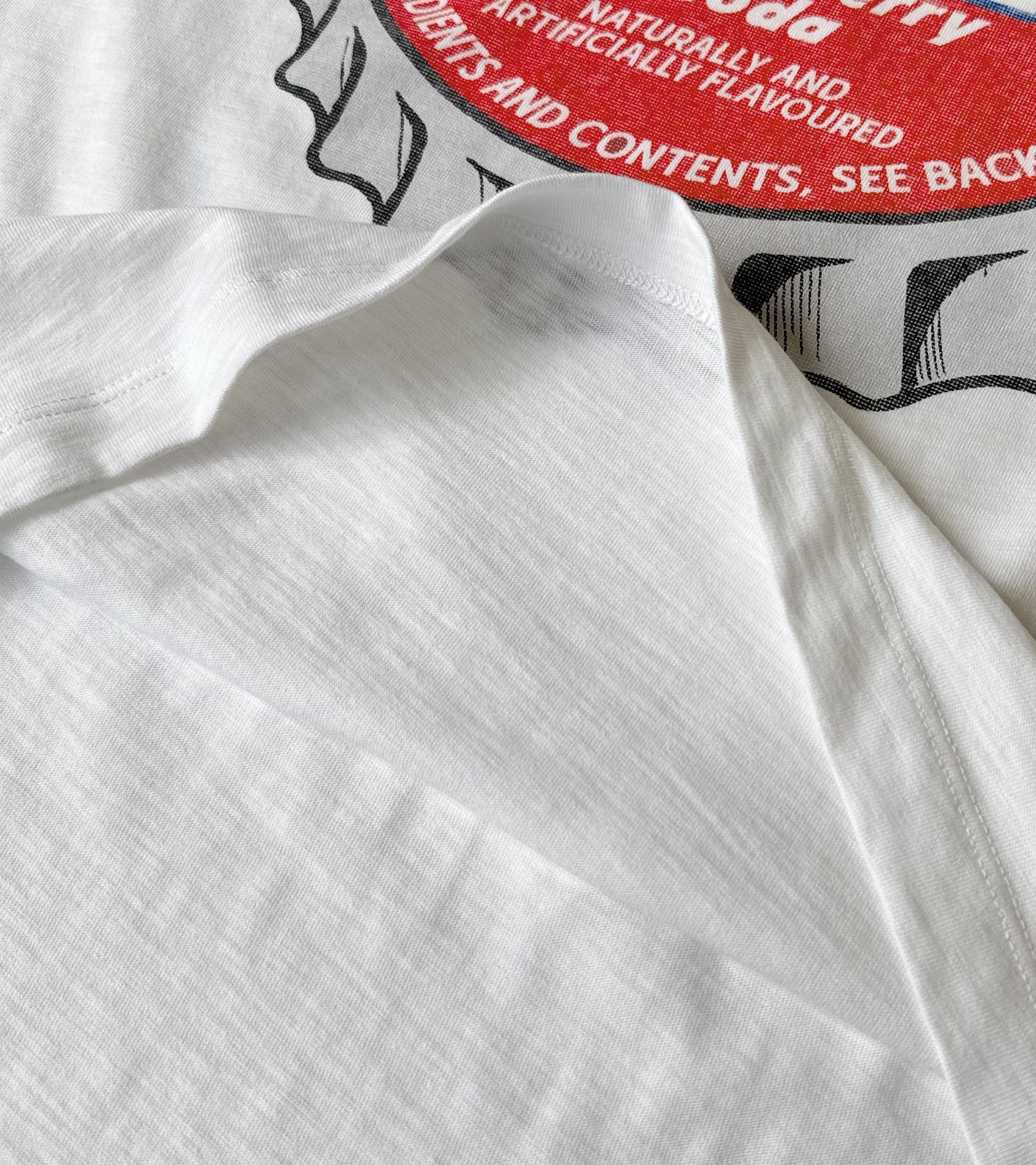 Strawberry Soda Slub T-Shirt - White