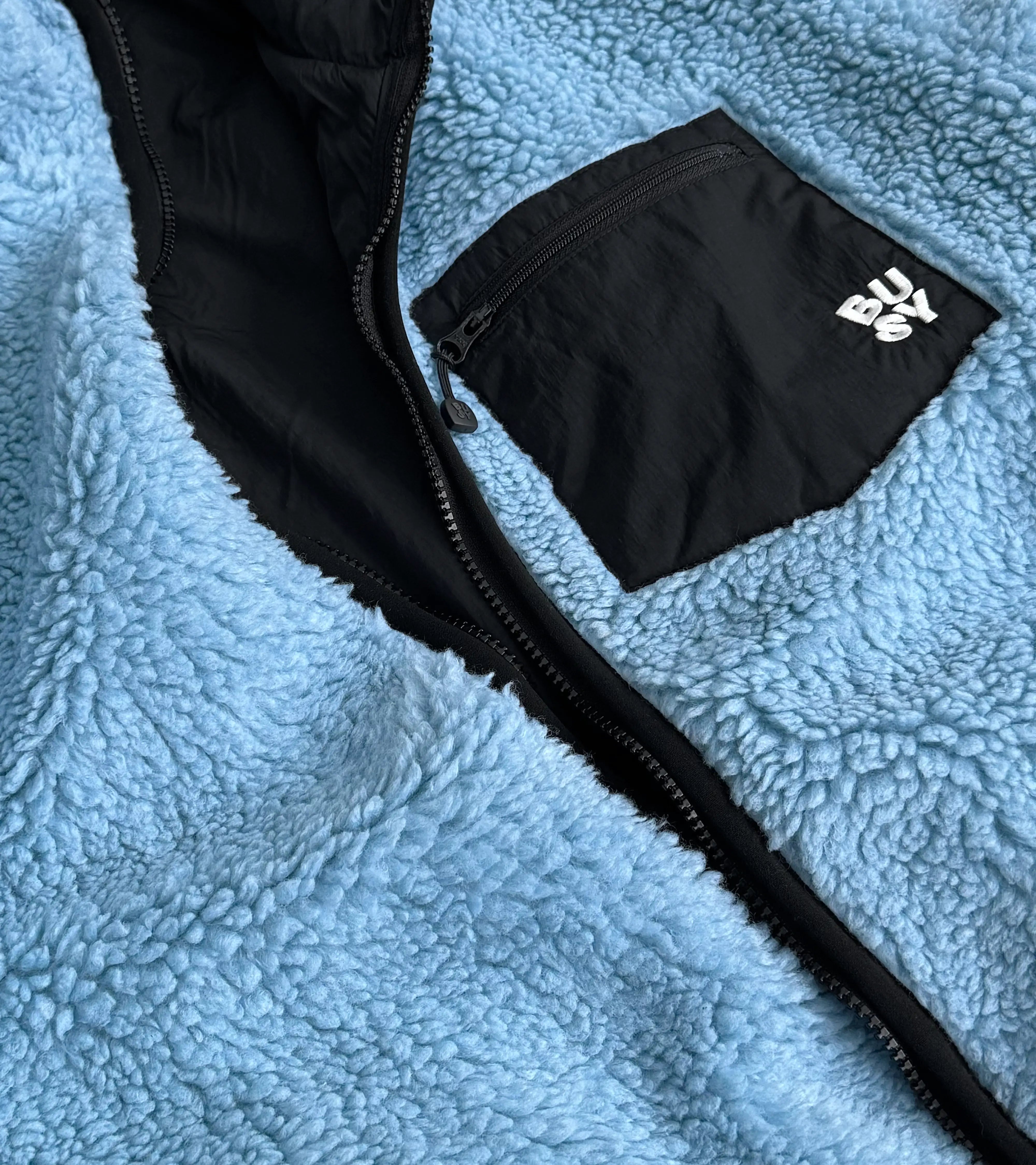 Spellout Sherpa - Baby Blue