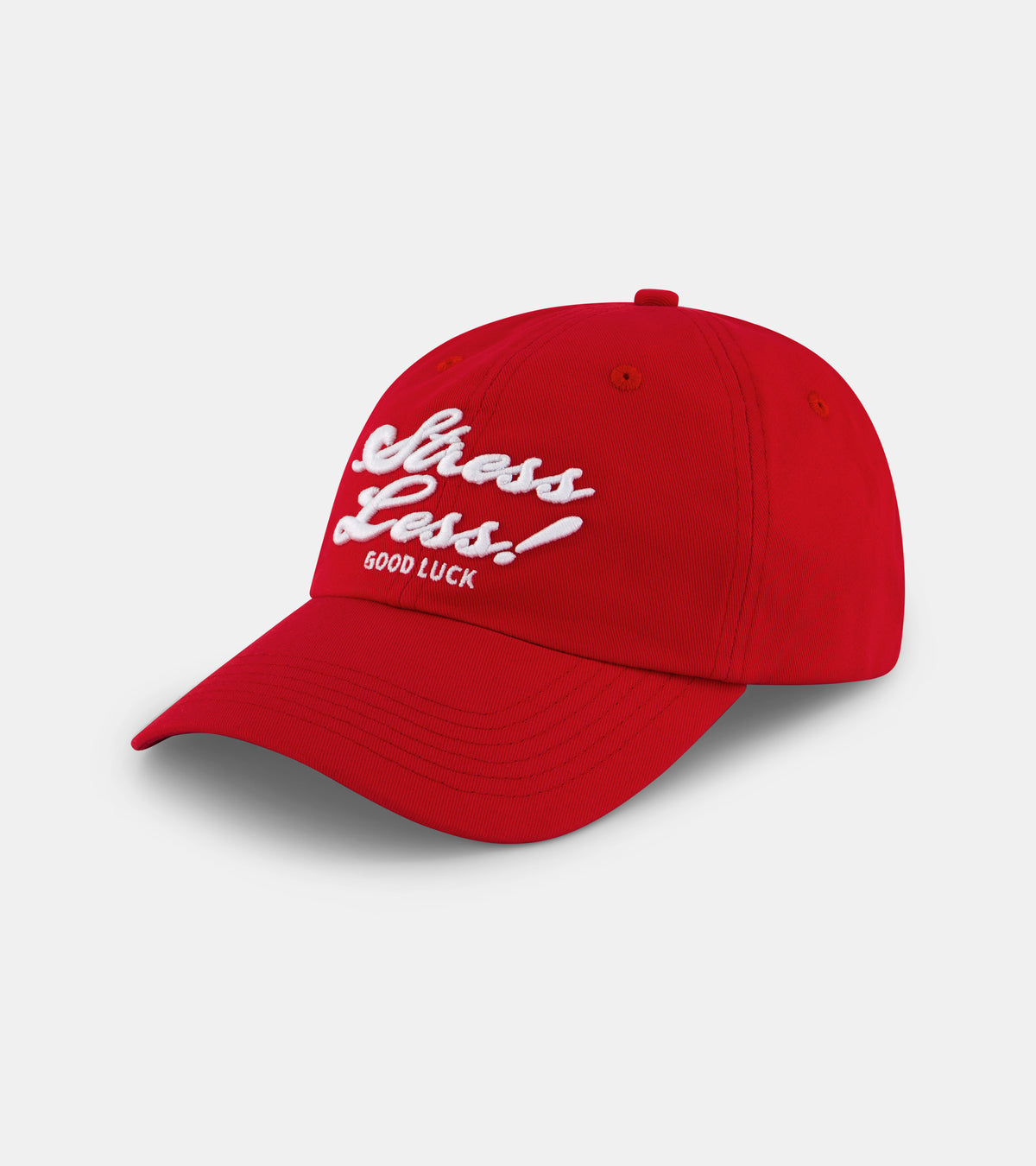 Colour Less Cap Stress Less Cap - Red