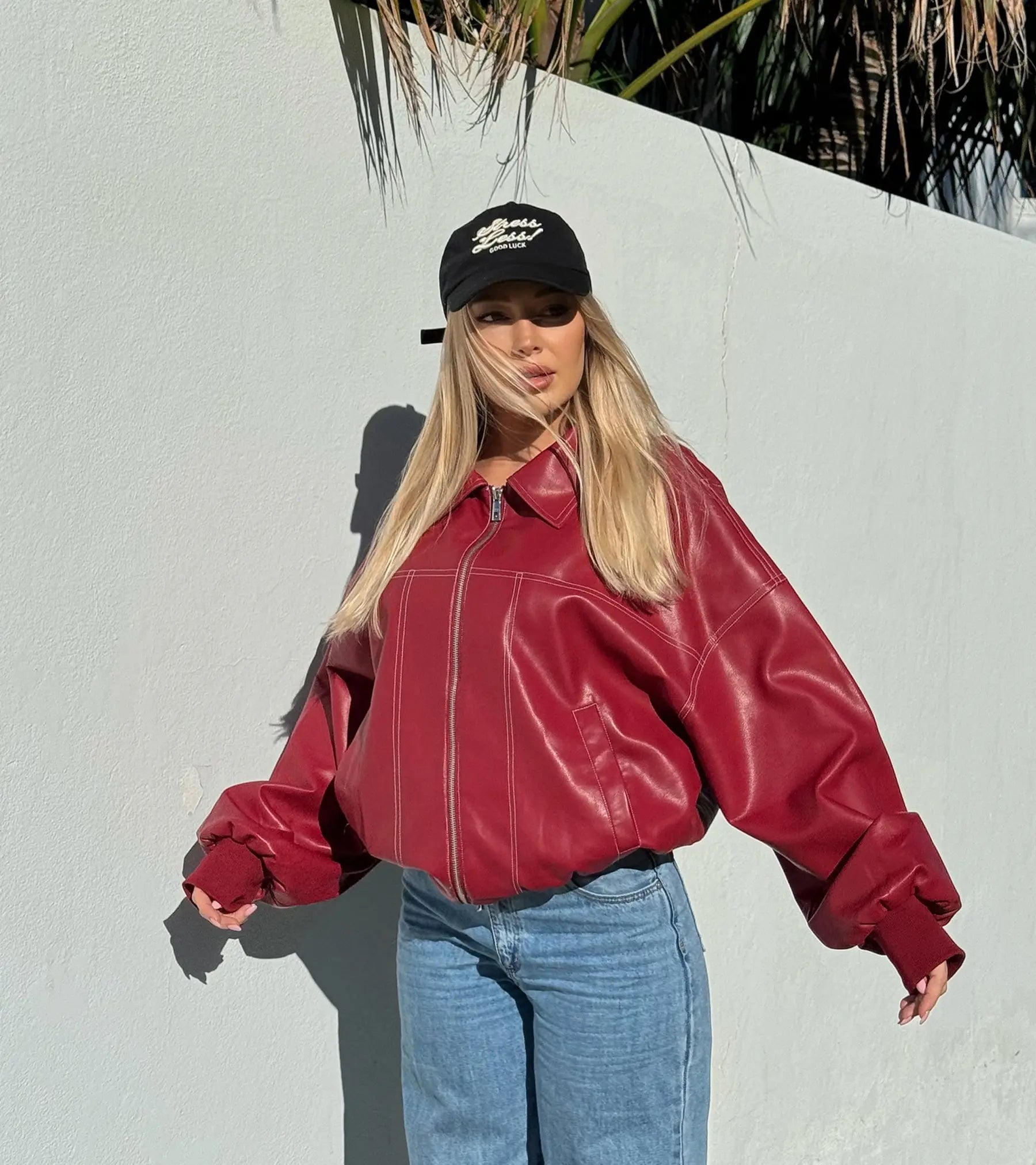 Stress Less Cap - Washed Black