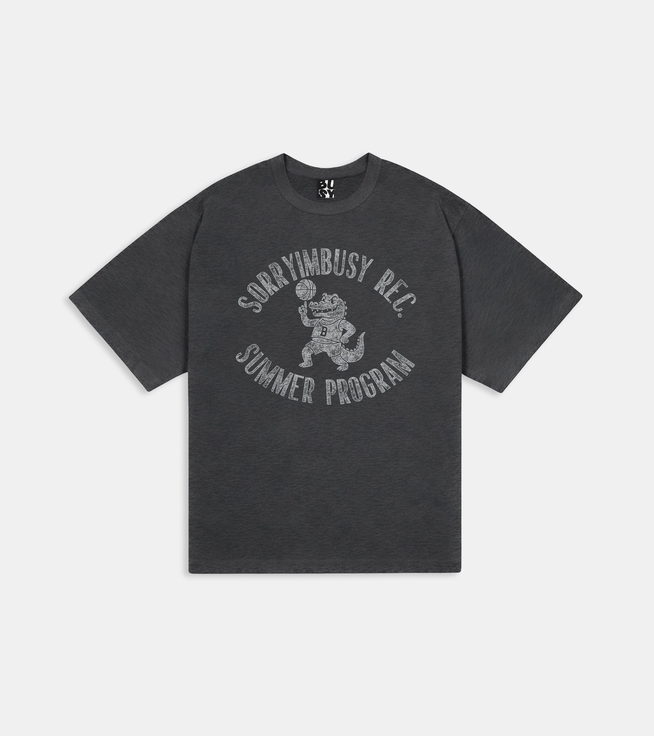 Summer Rec Slub T-Shirt - Charcoal