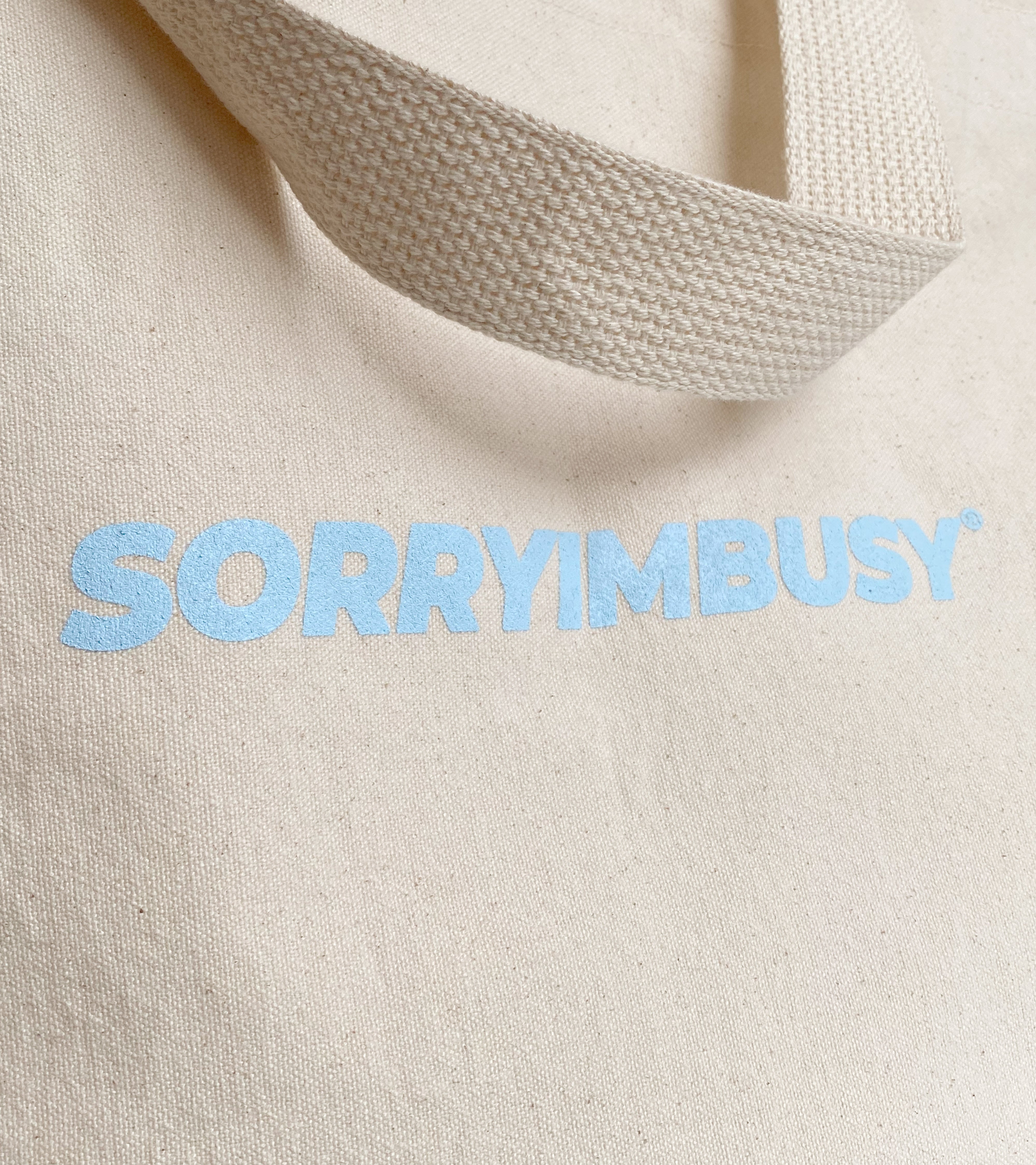 Heavyweight Logo Tote - Baby Blue