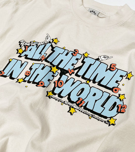All The Time In The World T-Shirt - Creme