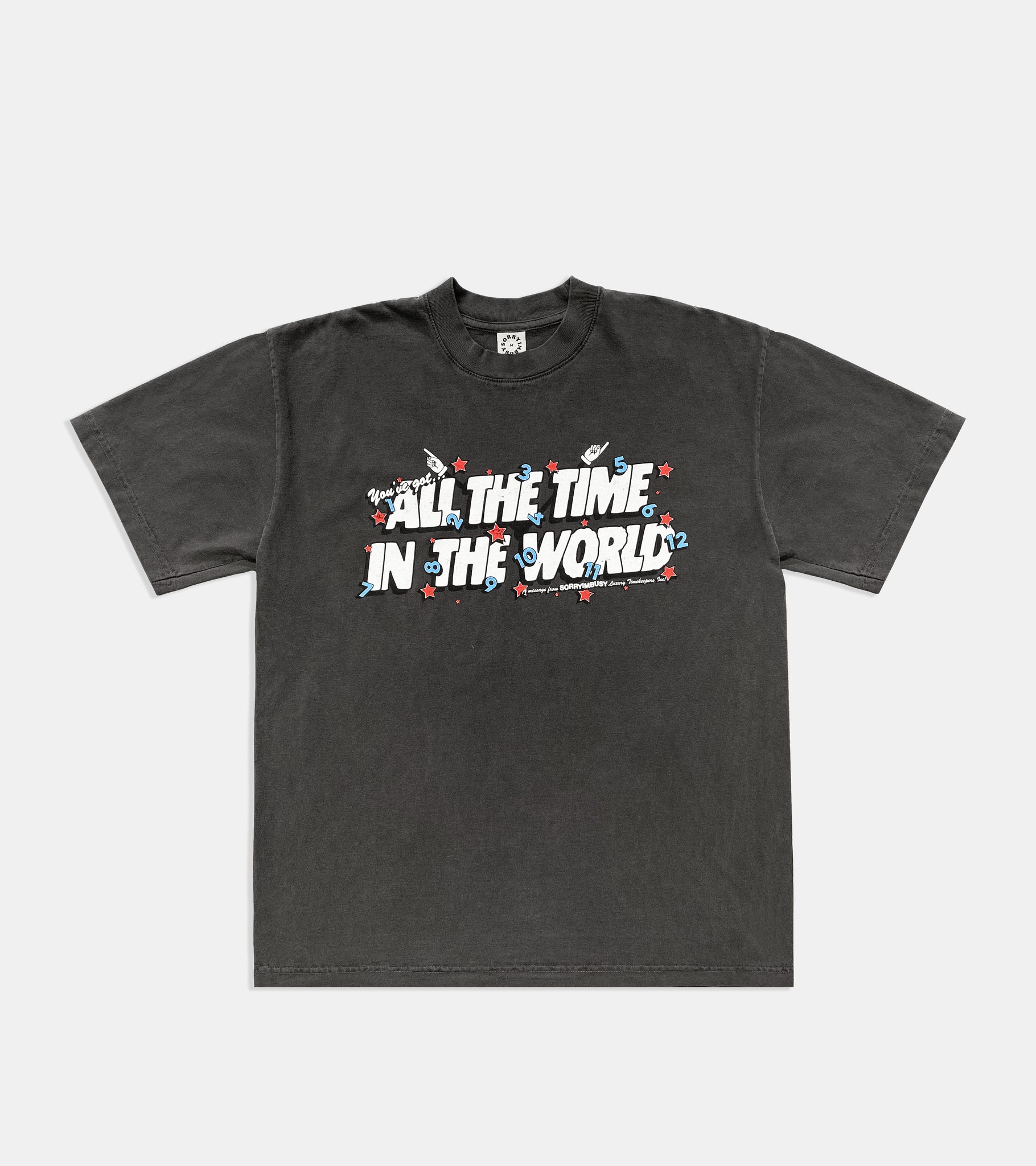 All The Time In The World T-Shirt - Vintage Black