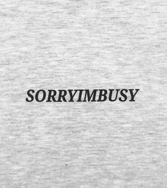 SORRYIMBUSY Staple T-Shirt - Ash Grey - SORRYIMBUSY