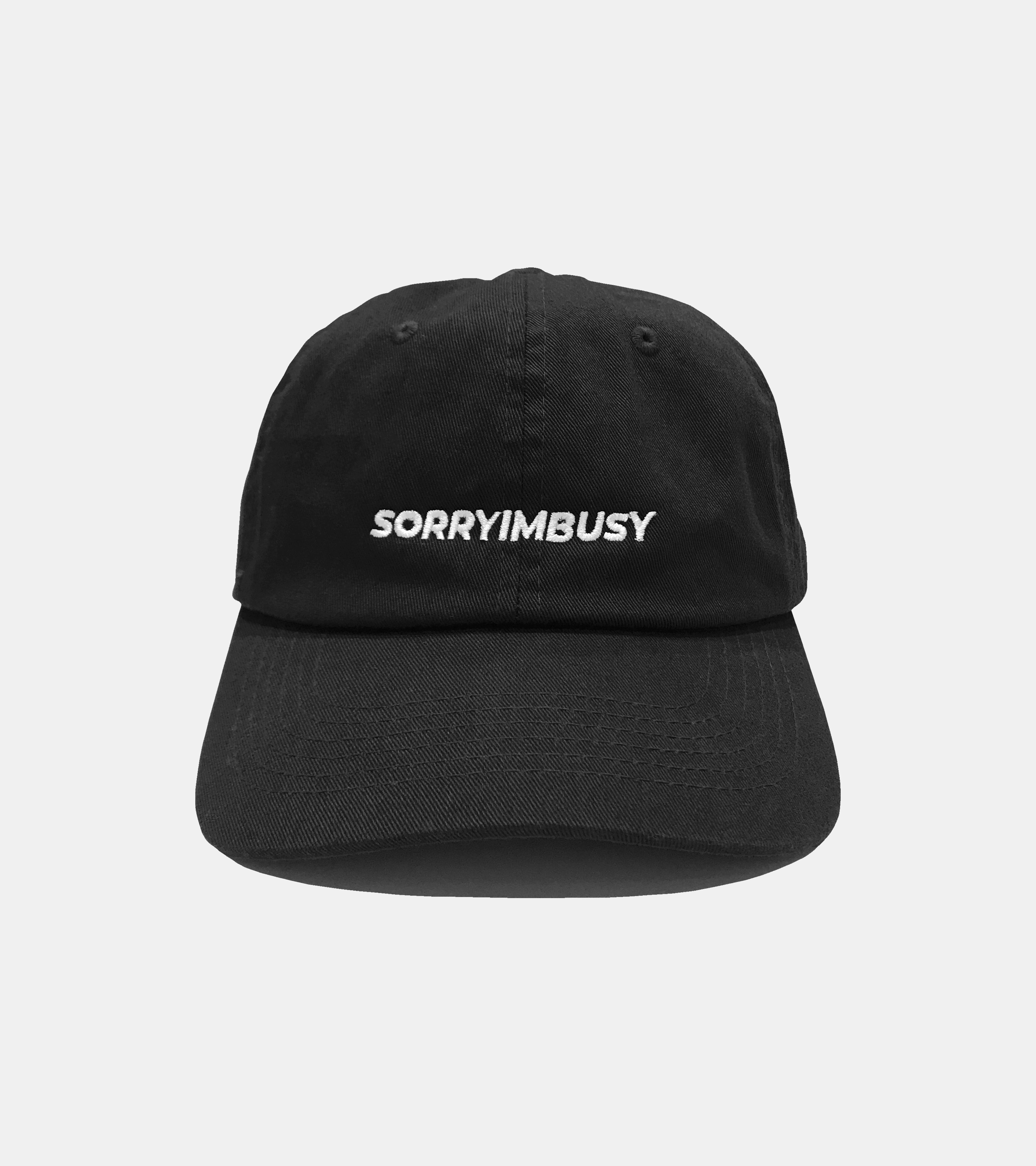 SORRYIMBUSY Classic Logo Cap Black